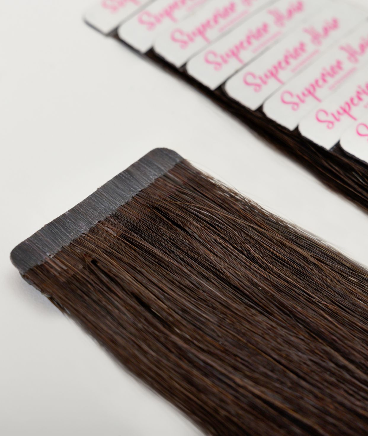 #1BL Darkest Brown Seamless Tape In Extensions