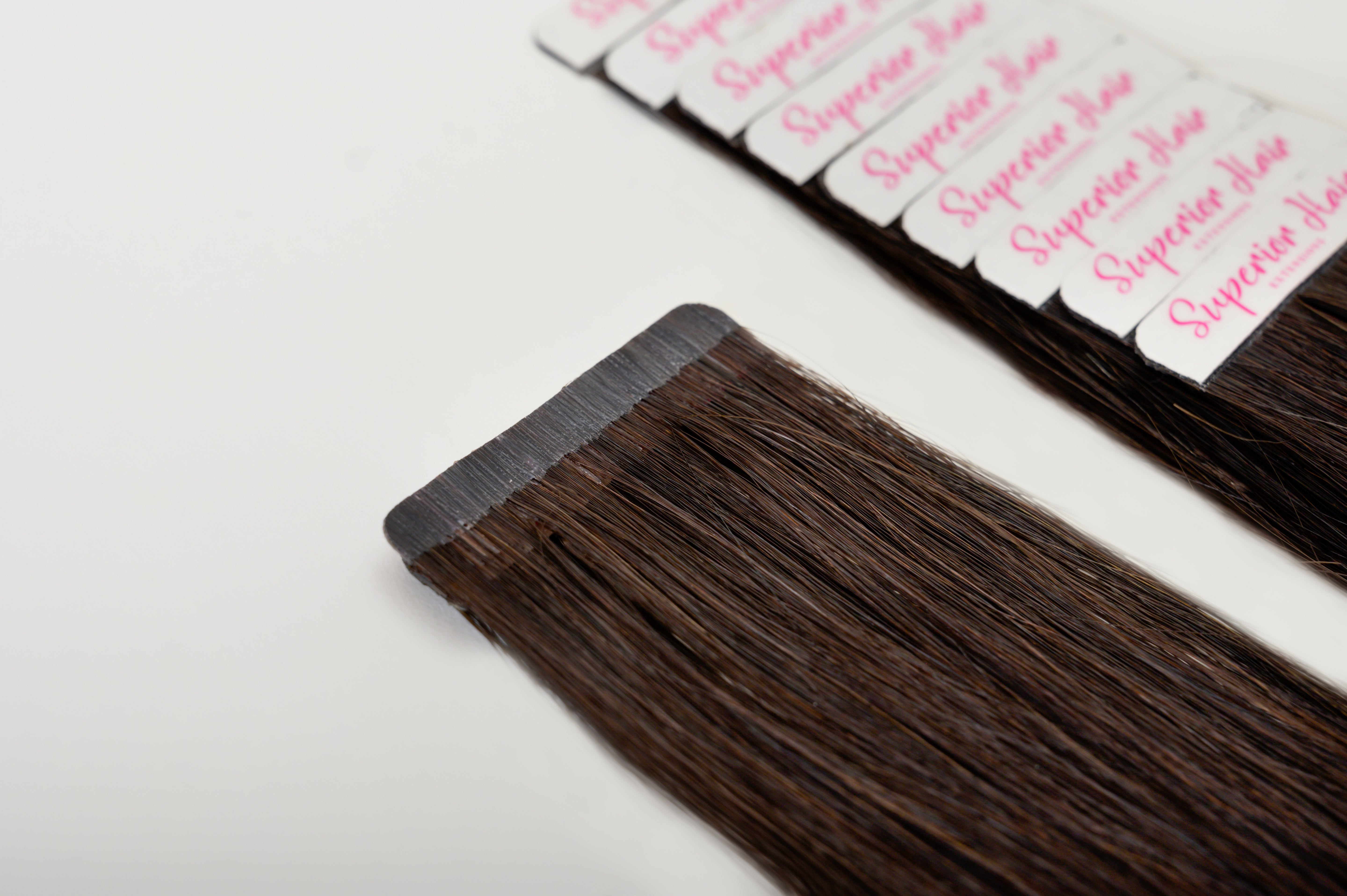#1BL Darkest Brown Seamless Tape In Extensions