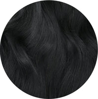 #1B Off-Black Classic Clip In Hair Extensions 9pcs