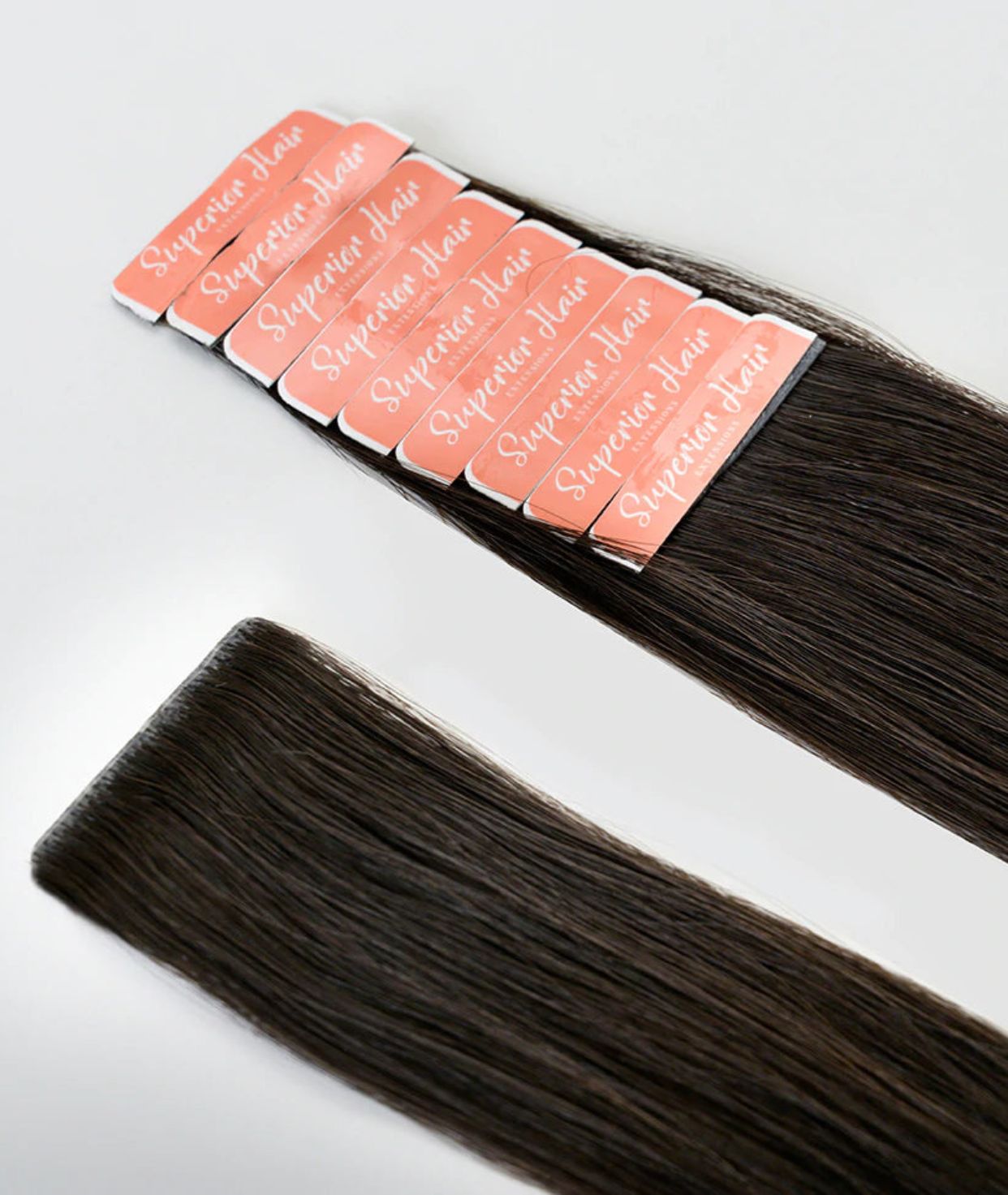 #1B Off-Black Invisi Tape Hair Extensions
