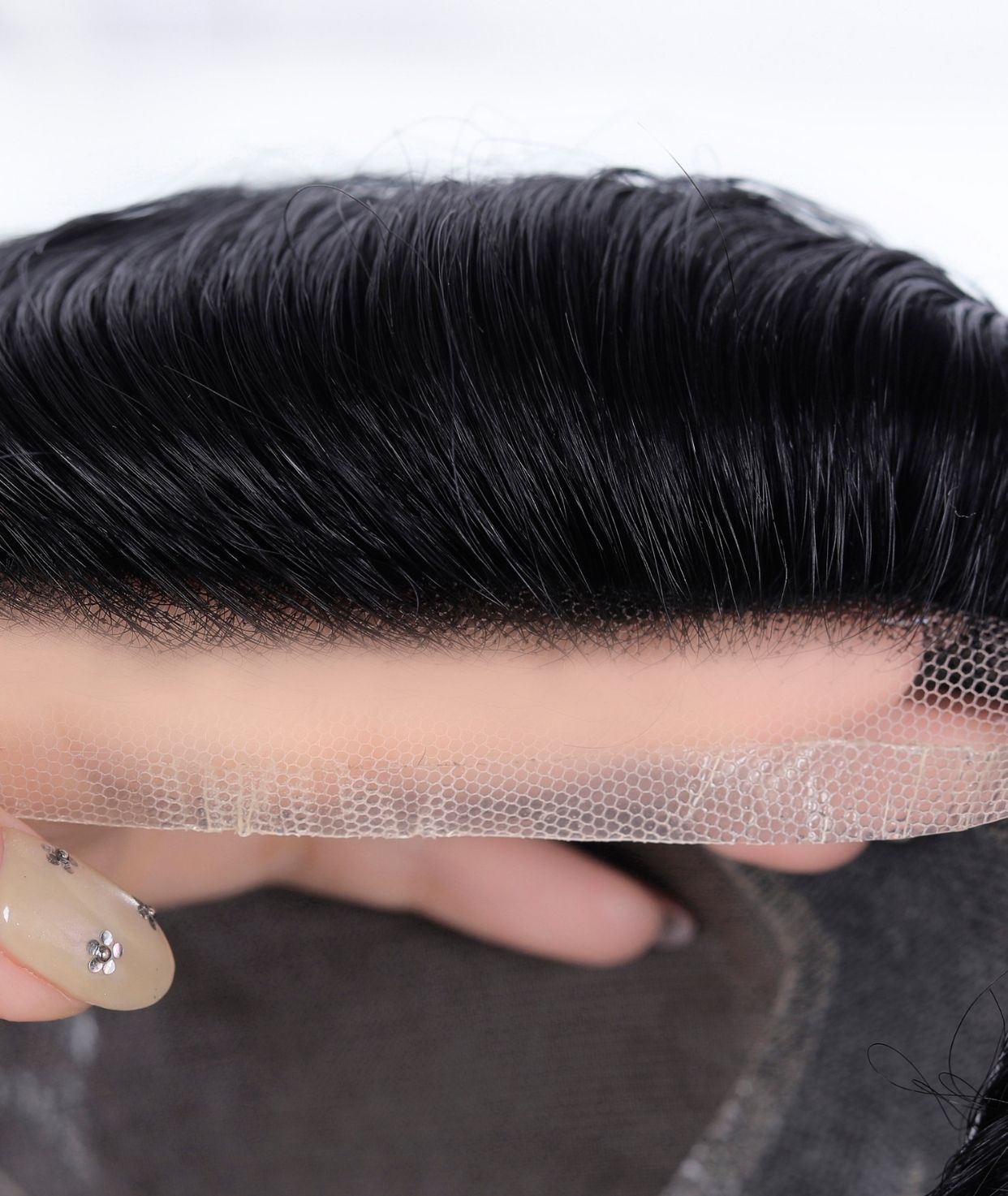 #1 Jet Black Lace Front Hair System