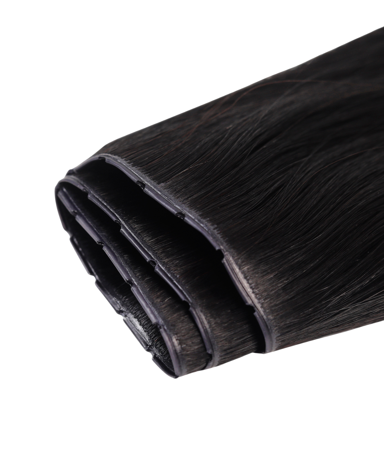 #1 Jet Black Invisi Butterfly Weft Hair Extensions
