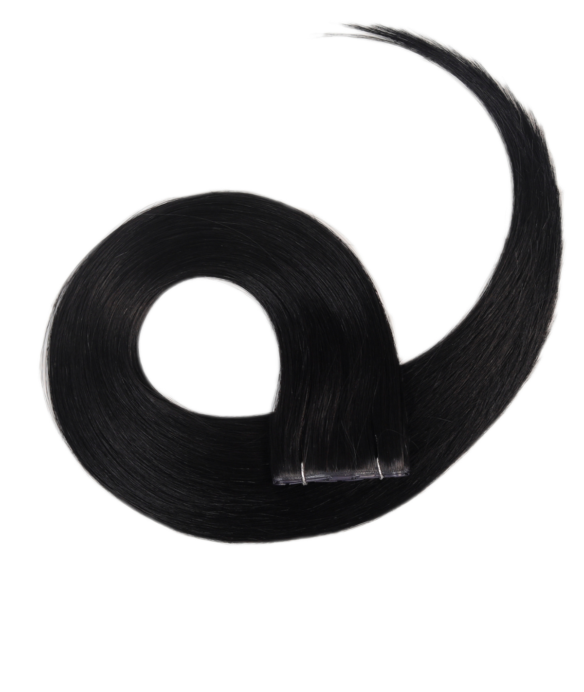 #1 Jet Black Invisi Butterfly Weft Hair Extensions