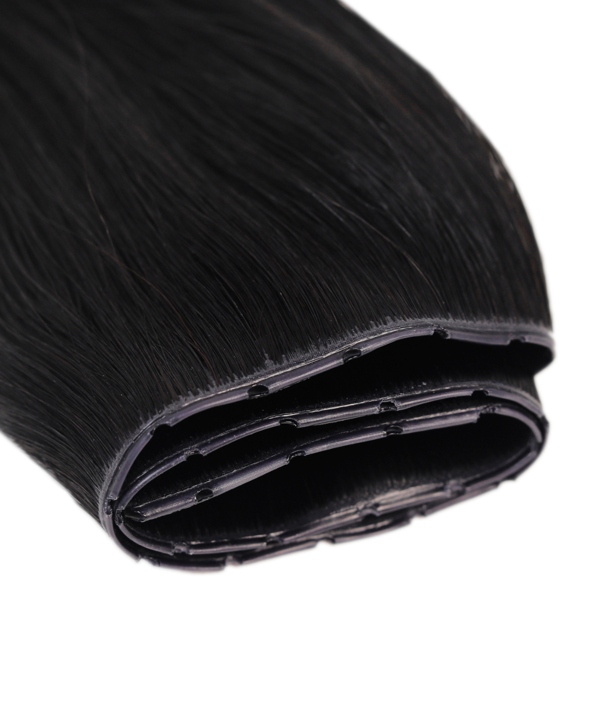 #1 Jet Black Invisi Butterfly Weft Hair Extensions