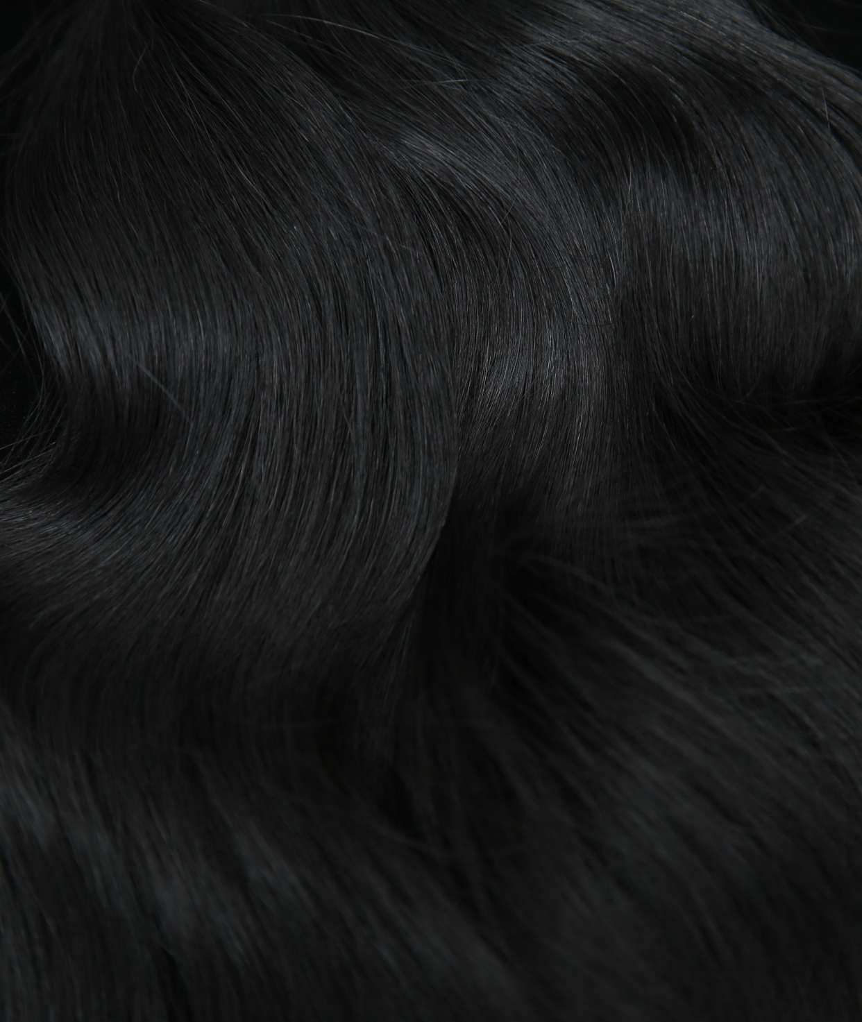 #1 Jet Black Invisi Butterfly Weft Hair Extensions
