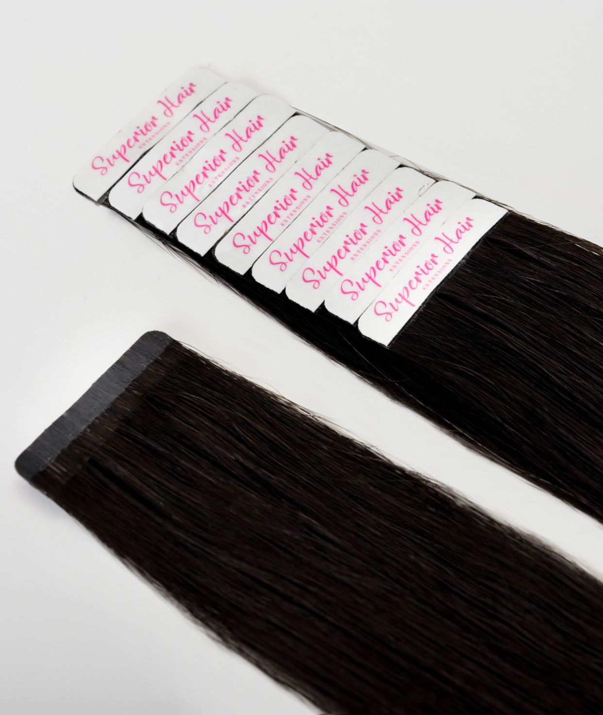 #1 Jet Black Seamless Tape In Extensions