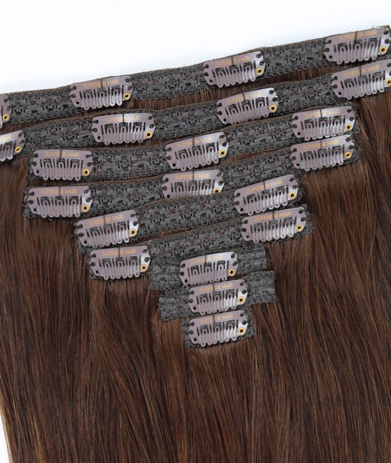 #Chocolate Brown Balayage Classic Clip In Hair Extensions 9pcs