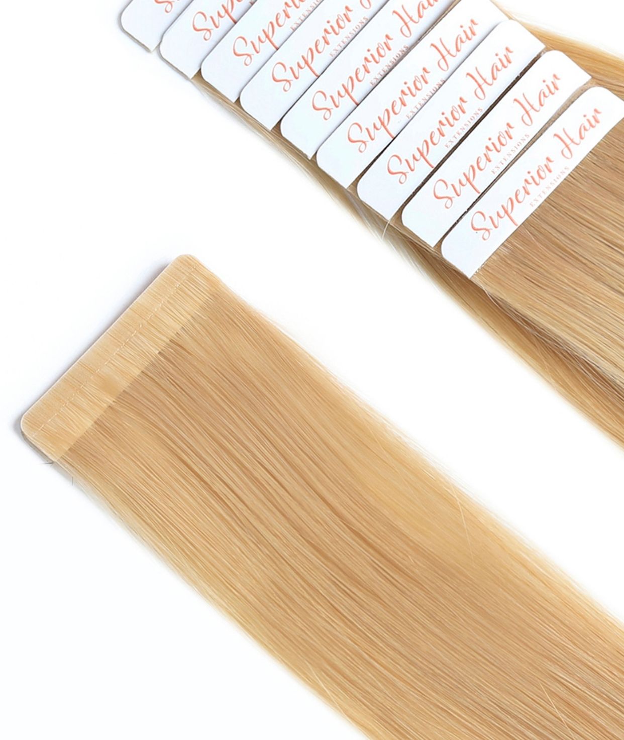 #23 Golden Blonde Seamless Tape In Hair Extensions
