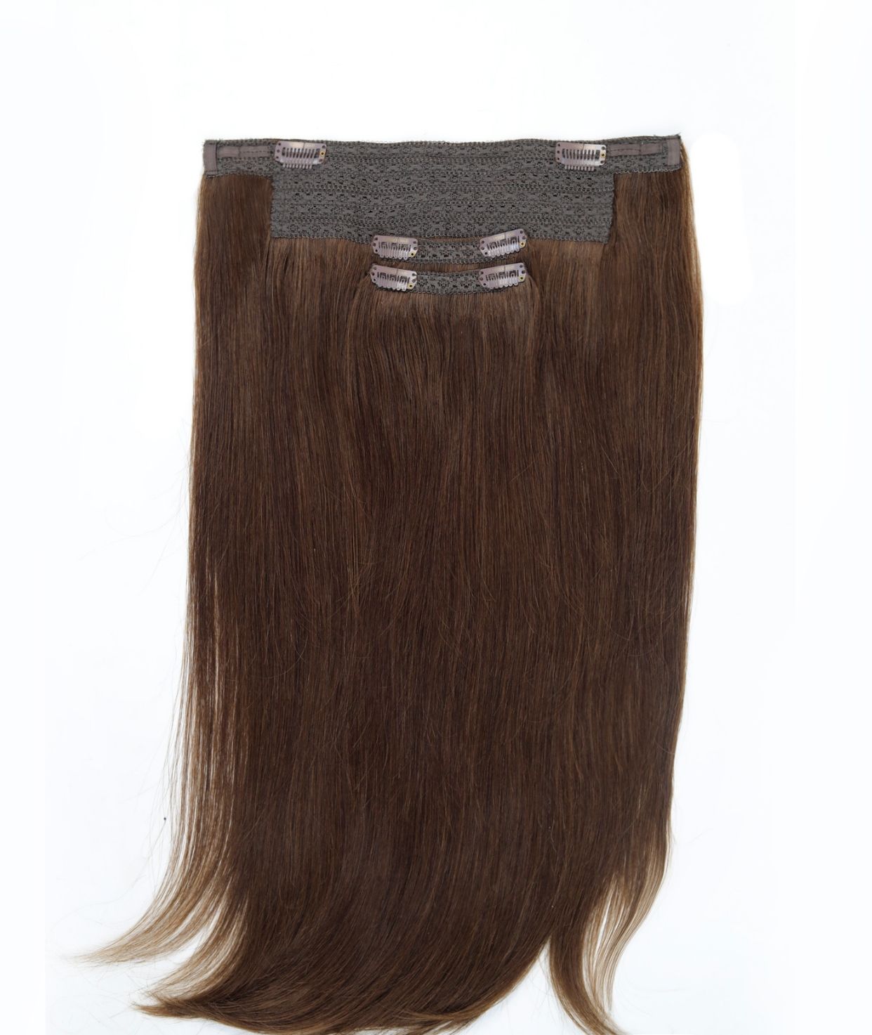 #4 Chocolate Brown Classic Halo Hair Extensions