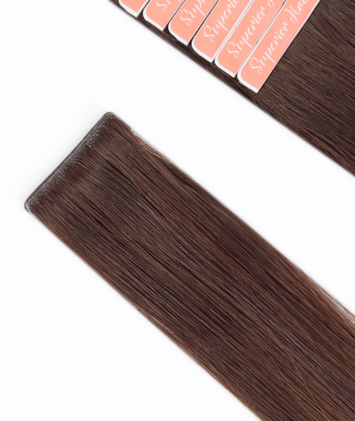 #Chocolate Brown Balayage Invisi Tape Hair Extensions