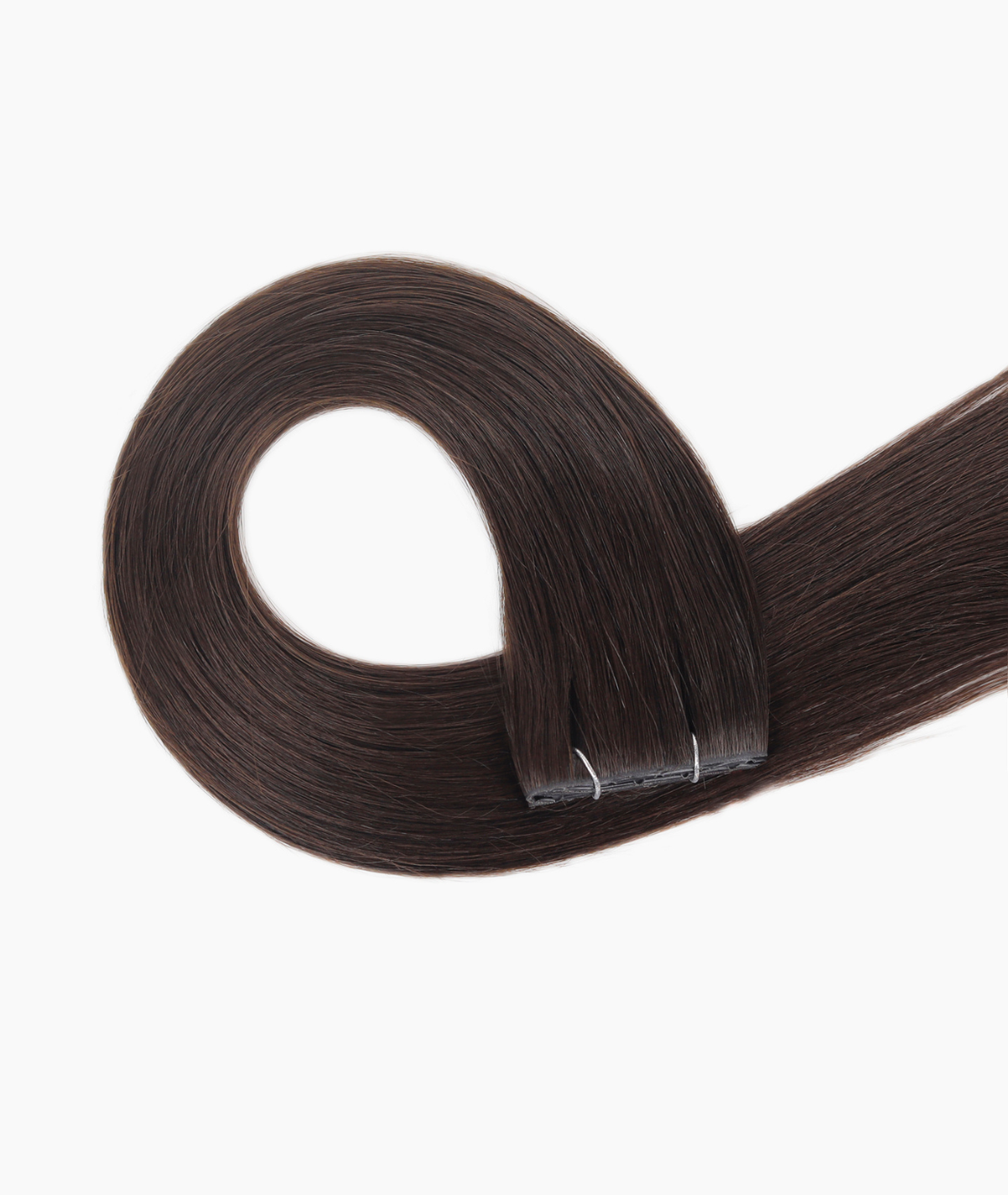 #2 Dark Brown Invisi Butterfly Weft Hair Extensions