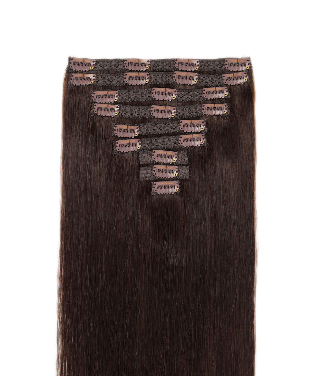 Dark Brown Classic Clip In Hair Extensions Dark Brown Classic Clip In Hair Extensions