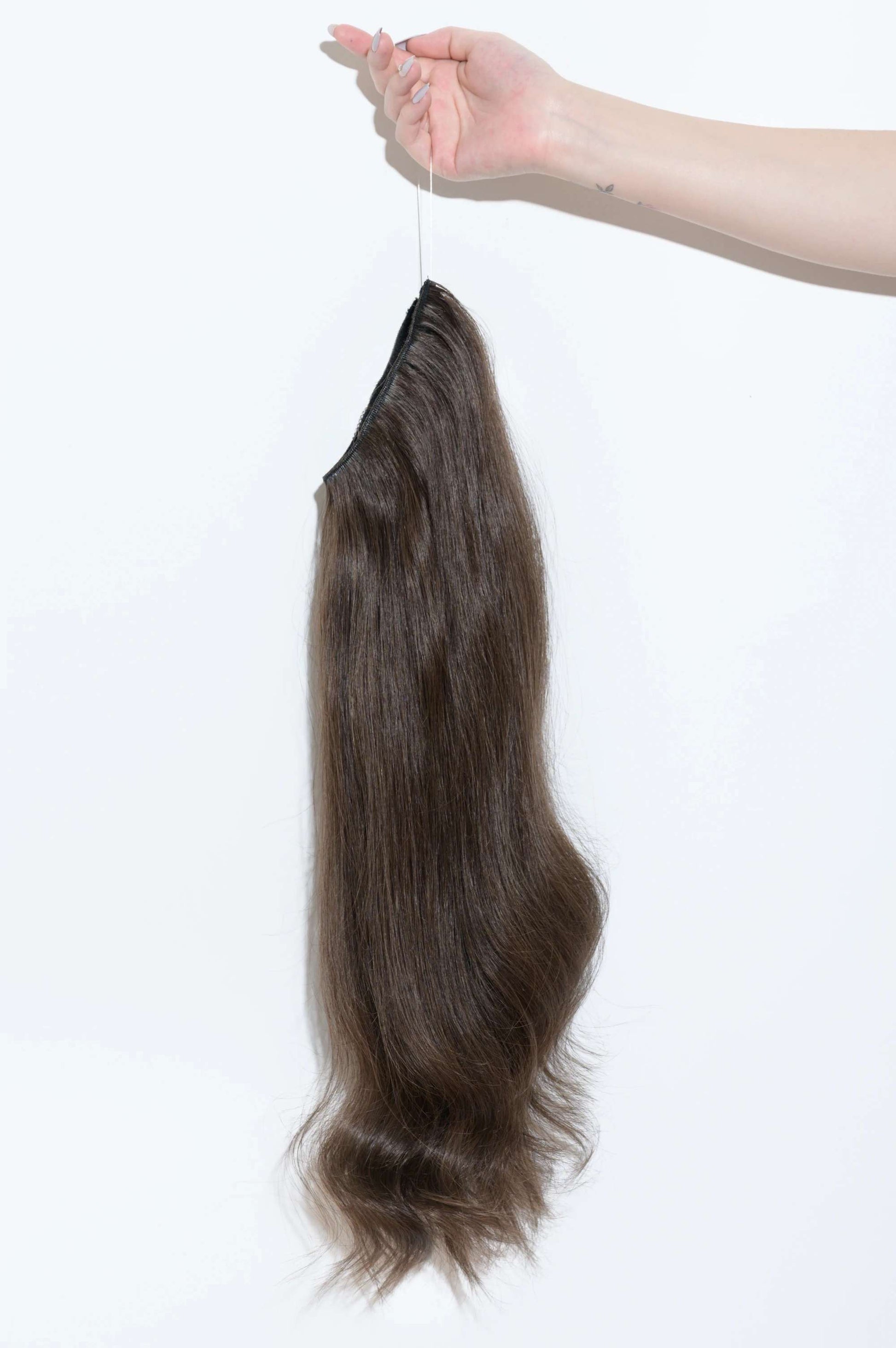 Dark Brown Classic Halo Hair Extensions SuperiorHairExtensions
