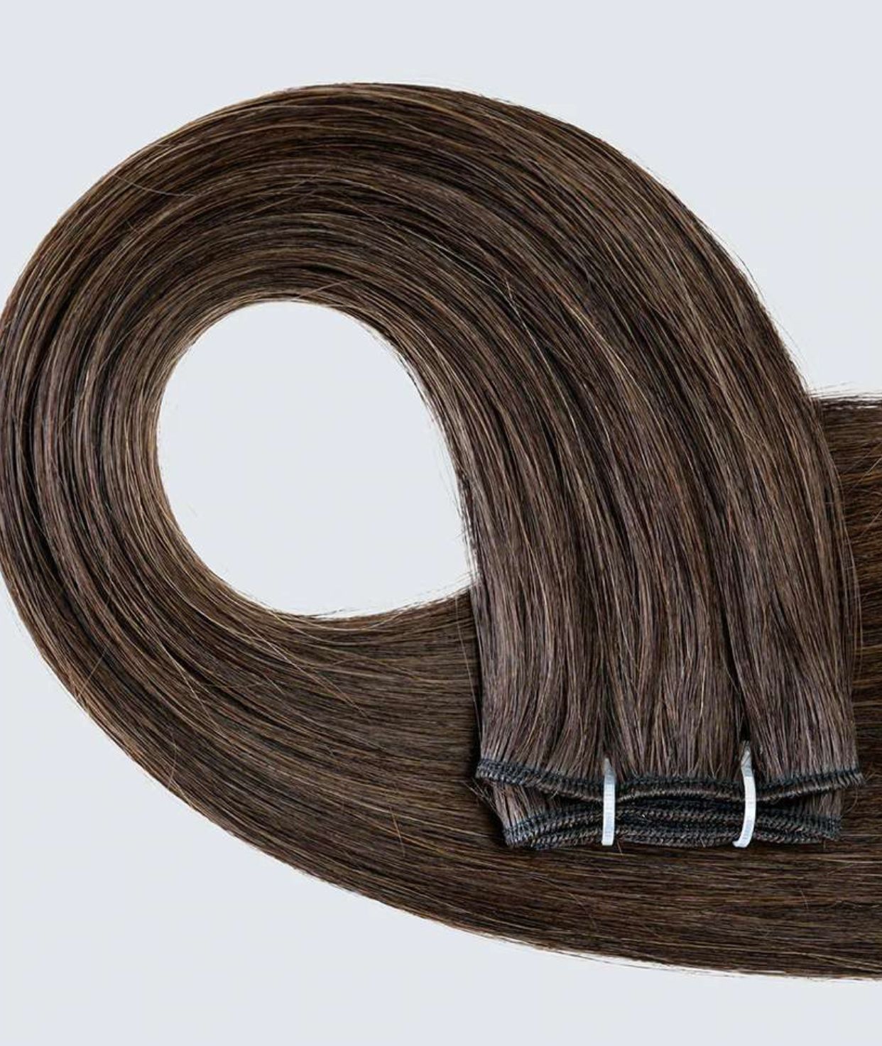 #2 Dark Brown Machine Weft Extensions