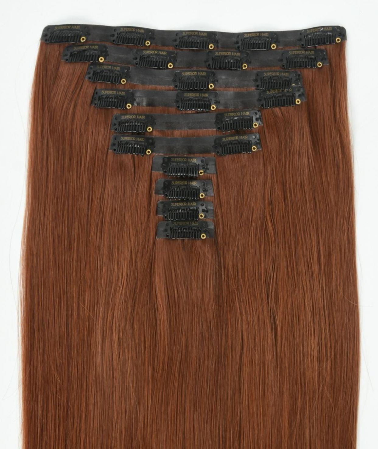 #33 Auburn Seamless Clip In Hair Extensions