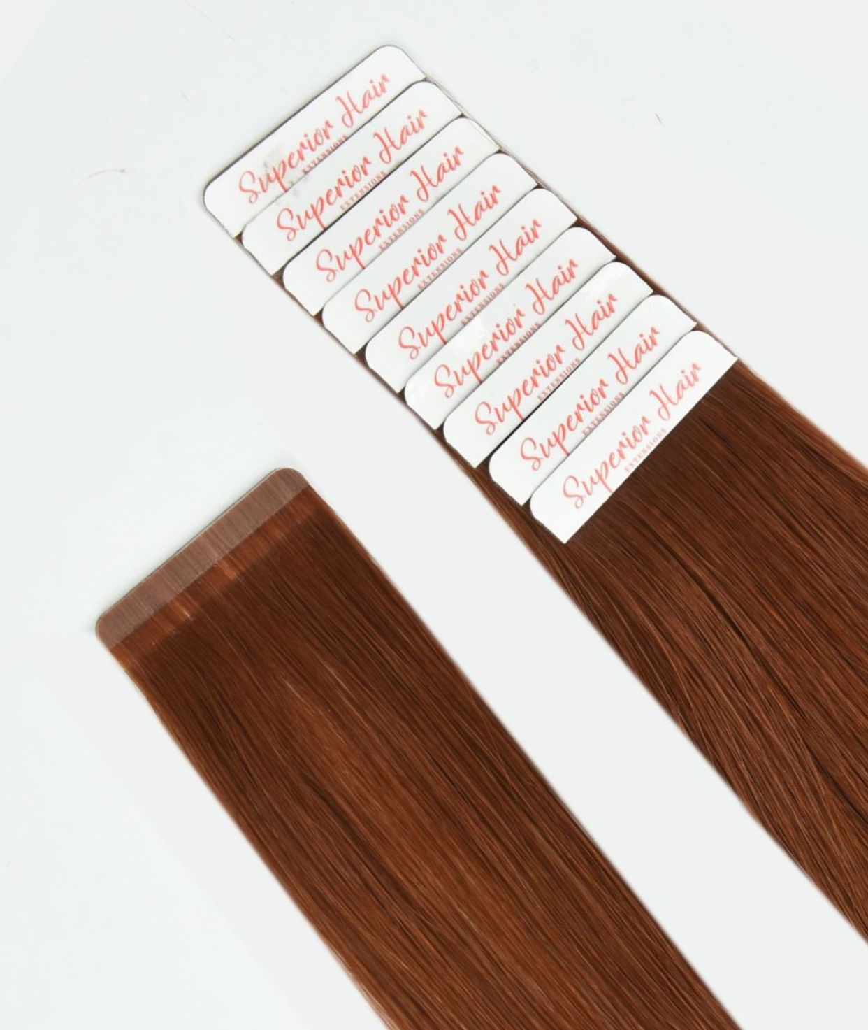 #33 Auburn Seamless Tape In Extensions