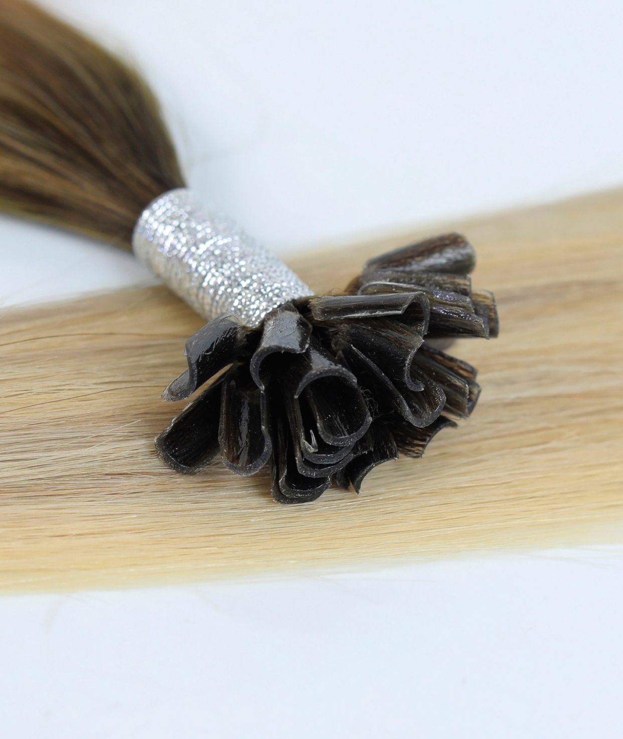 #Iced Coffee Balayage Pre Bonded U Tip Extensions