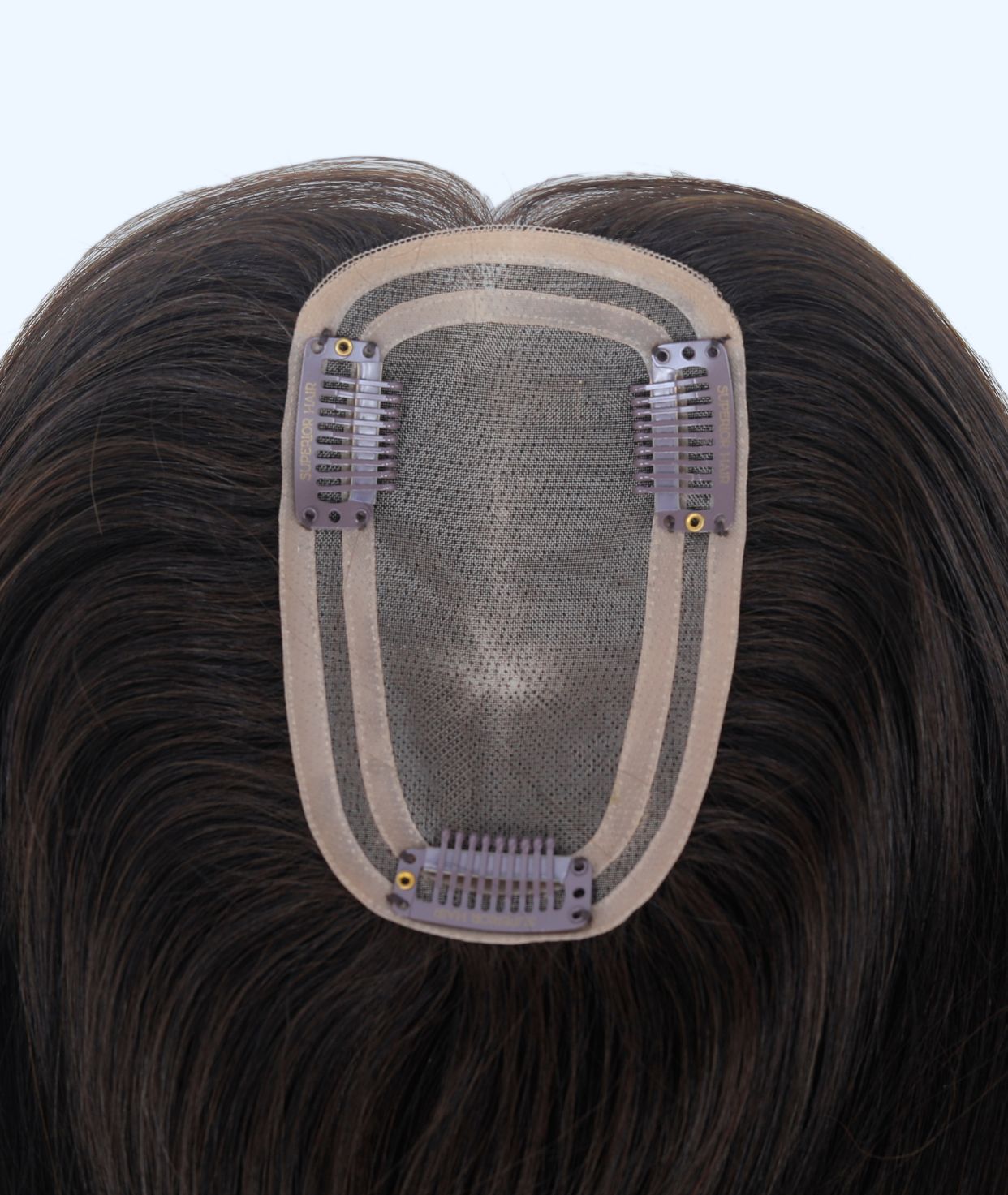 #1BL Darkest Brown Women's Lite Hair Topper (NEW)