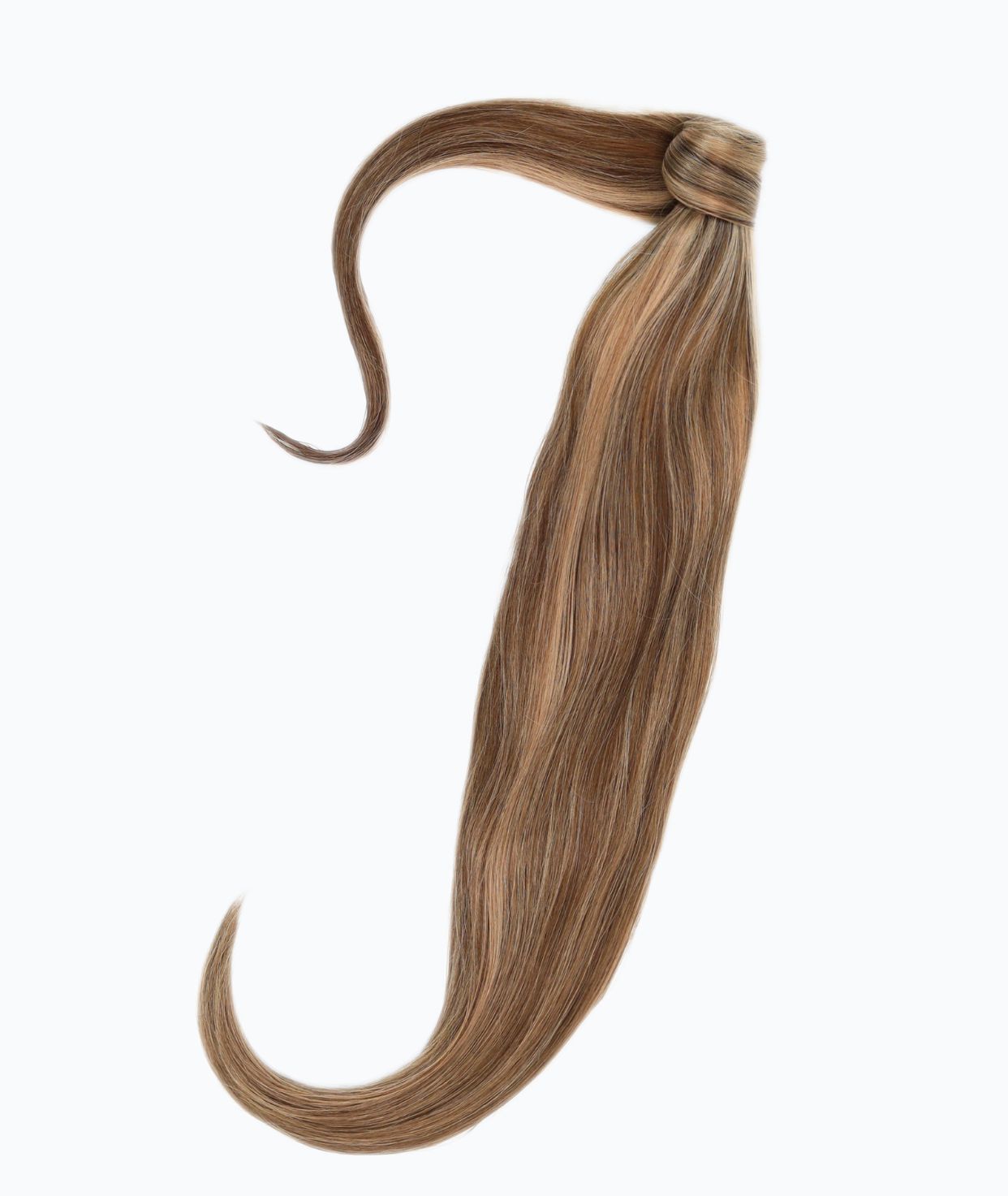 #Chestnut Brown Highlights Ponytail Extensions