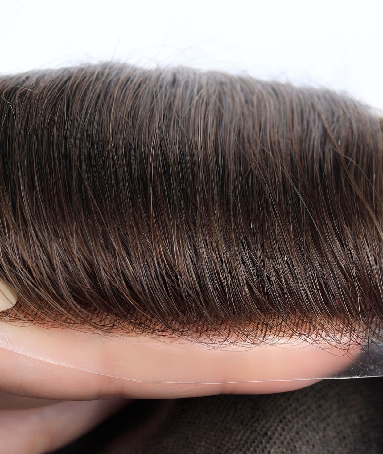 #4A Ash Brown Skin Base Hair System