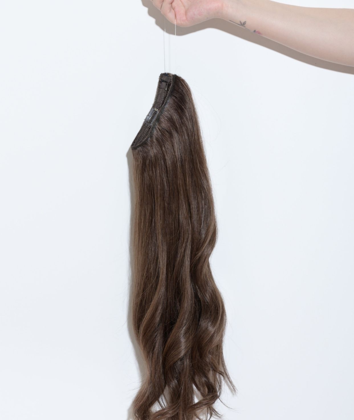 #4 Chocolate Brown Classic Halo Hair Extensions