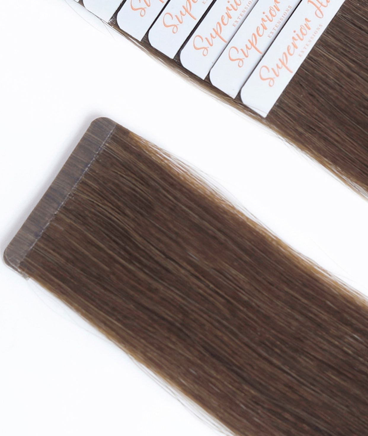 #4 Chocolate Brown Seamless Tape In Hair Extensions
