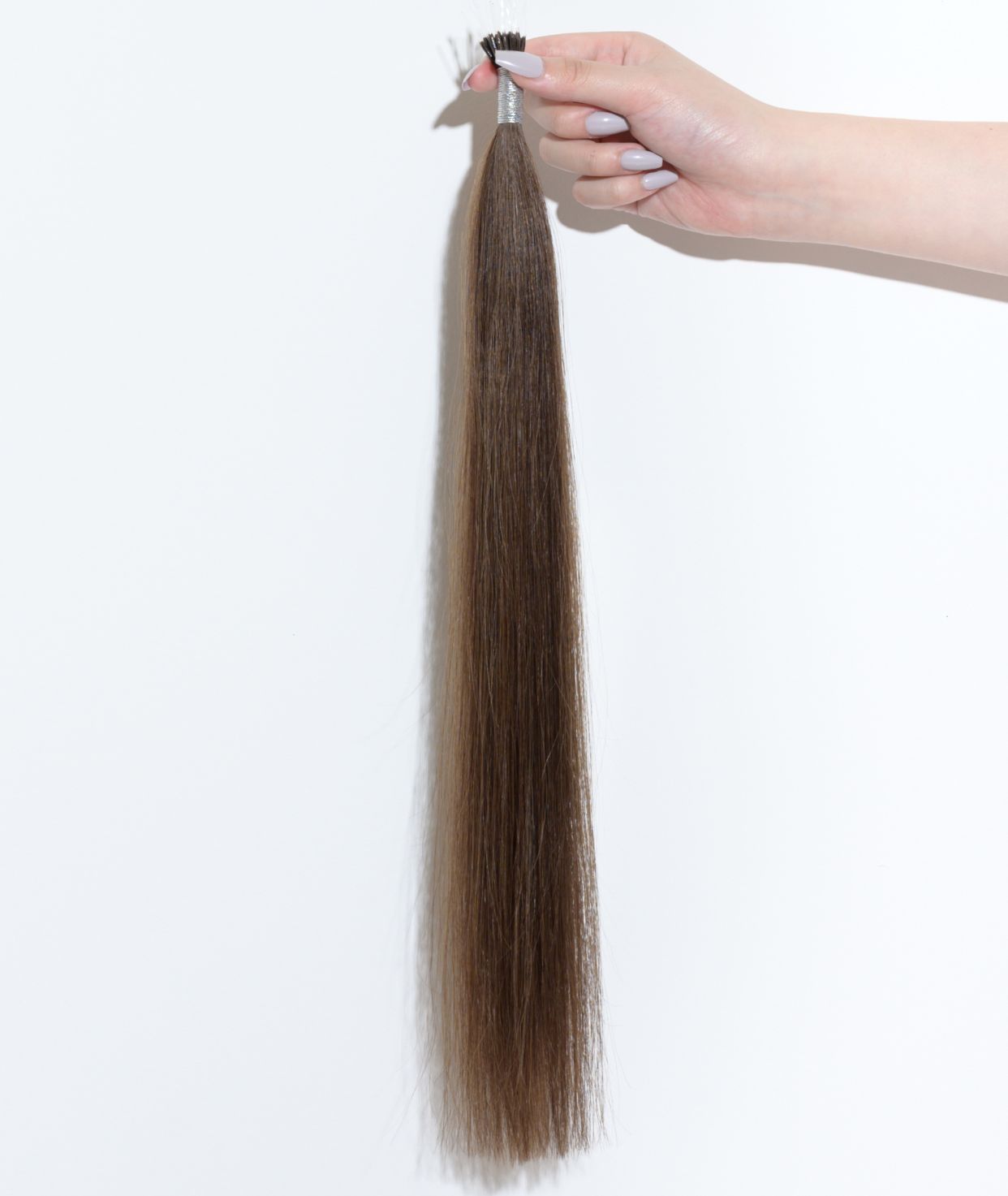 #4 Chocolate Brown Nano Tip Hair Extensions