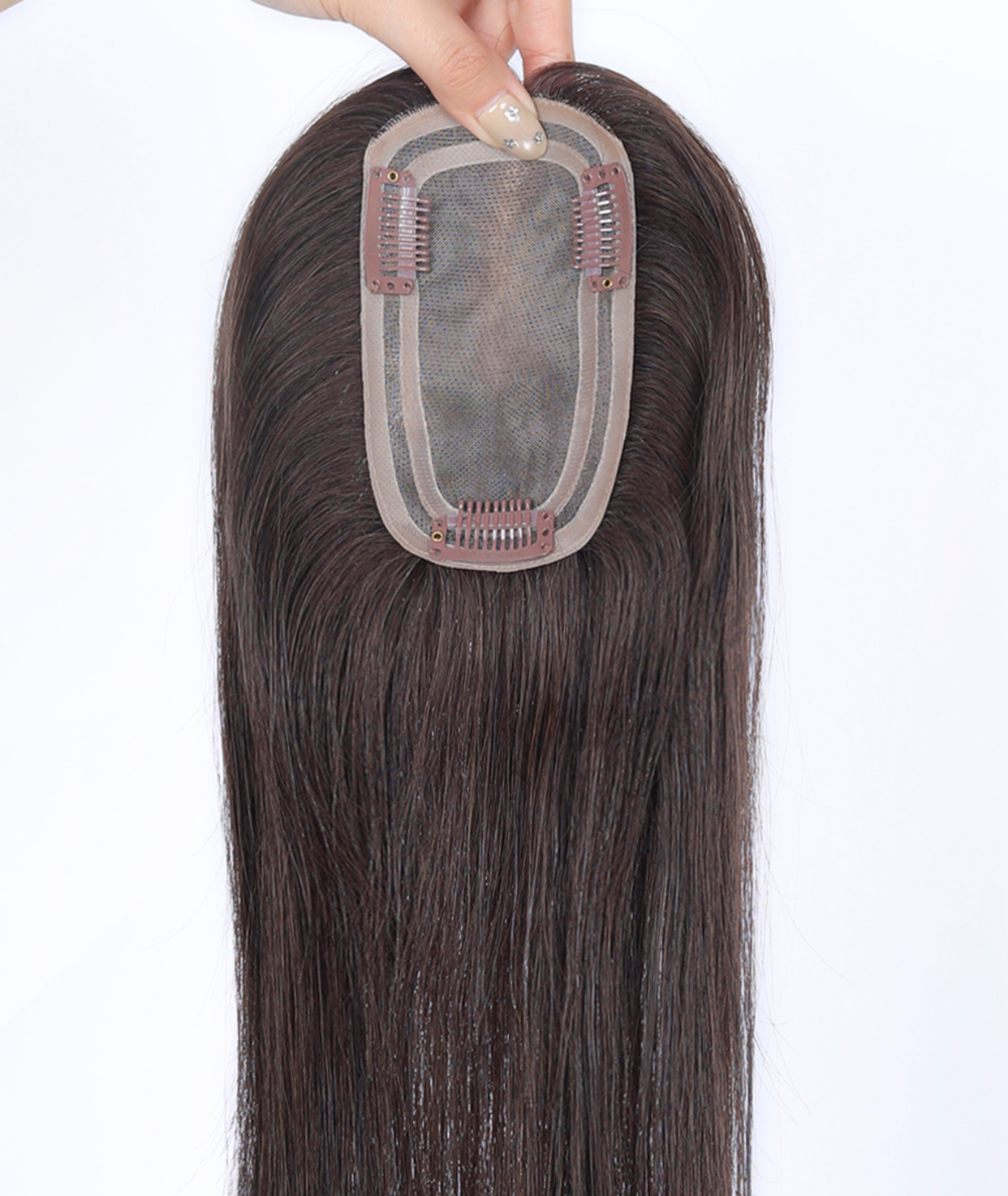 #4 Chocolate Brown Women's Lite Hair Topper (NEW)