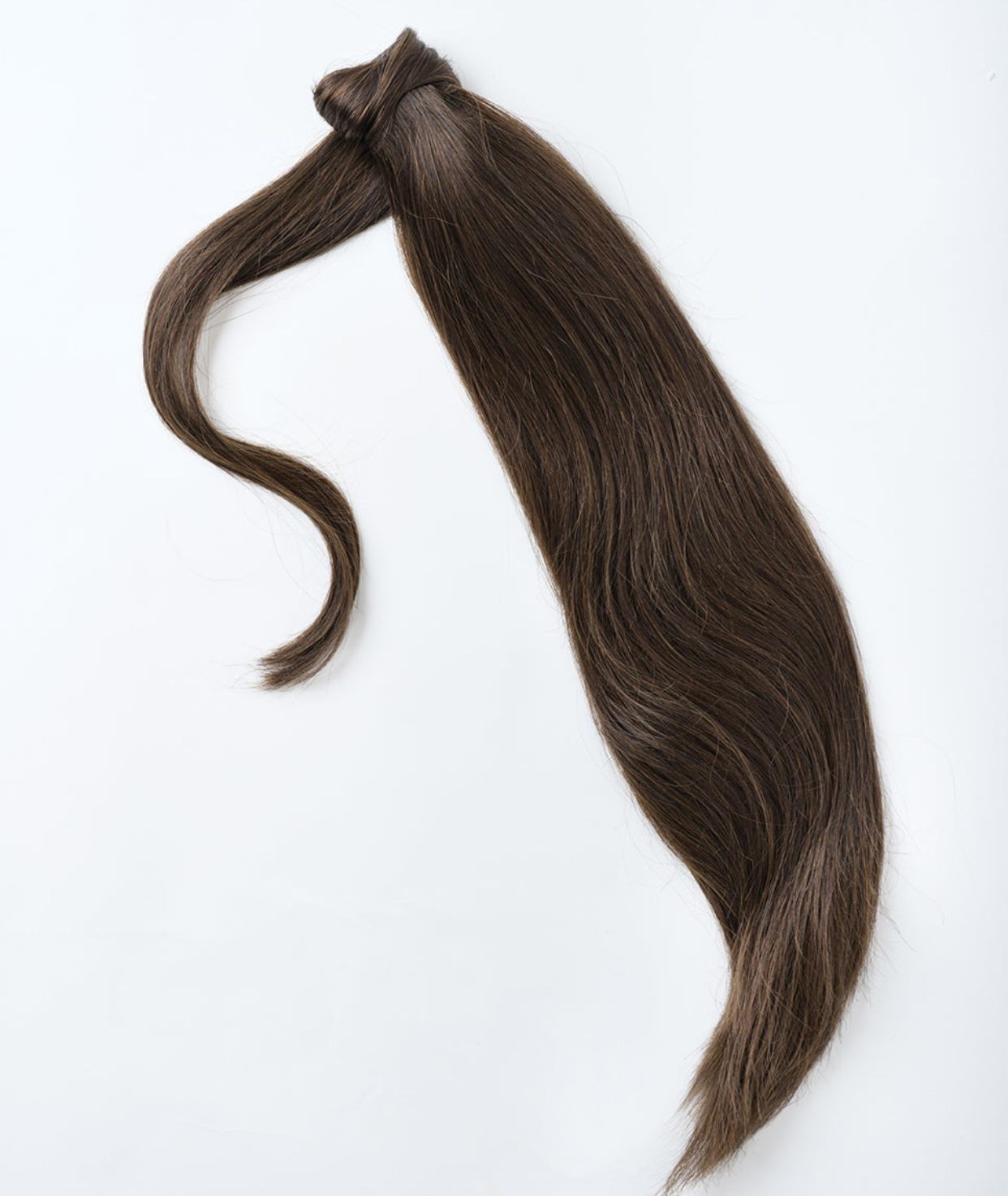 #4 Chocolate Brown Ponytail Extensions