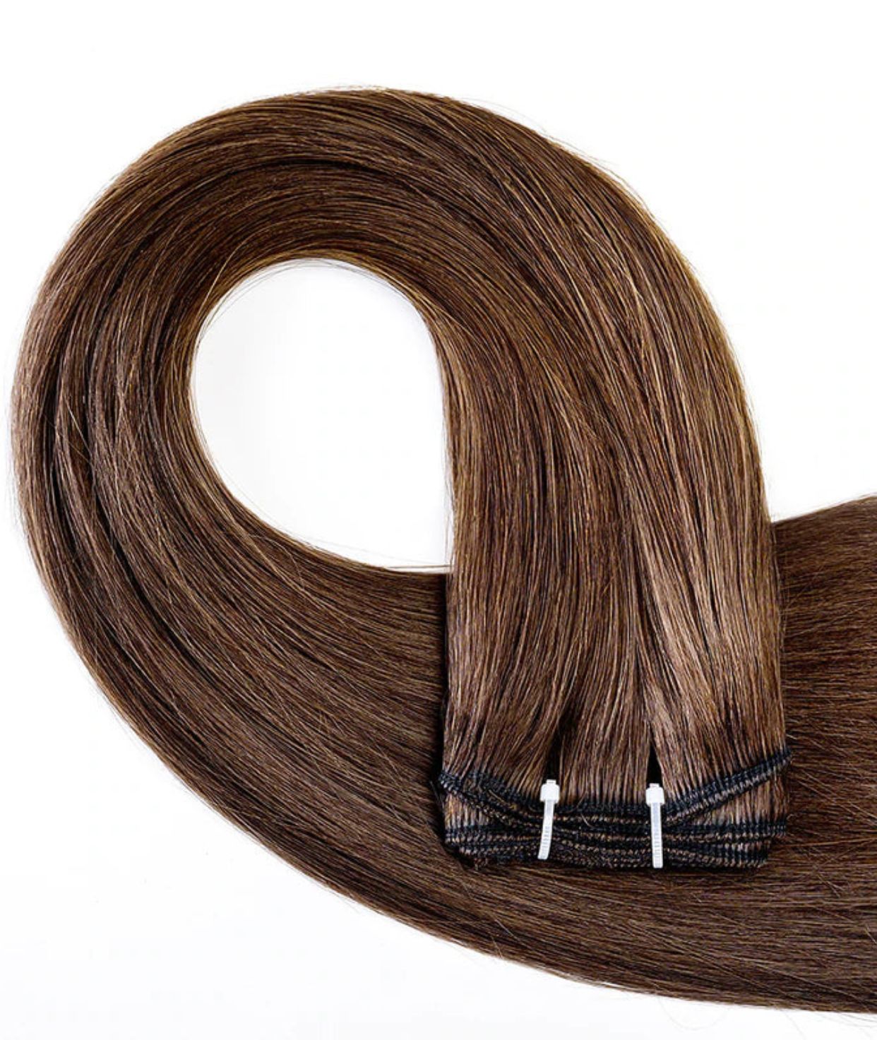 #4 Chocolate Brown Machine Weft Extensions