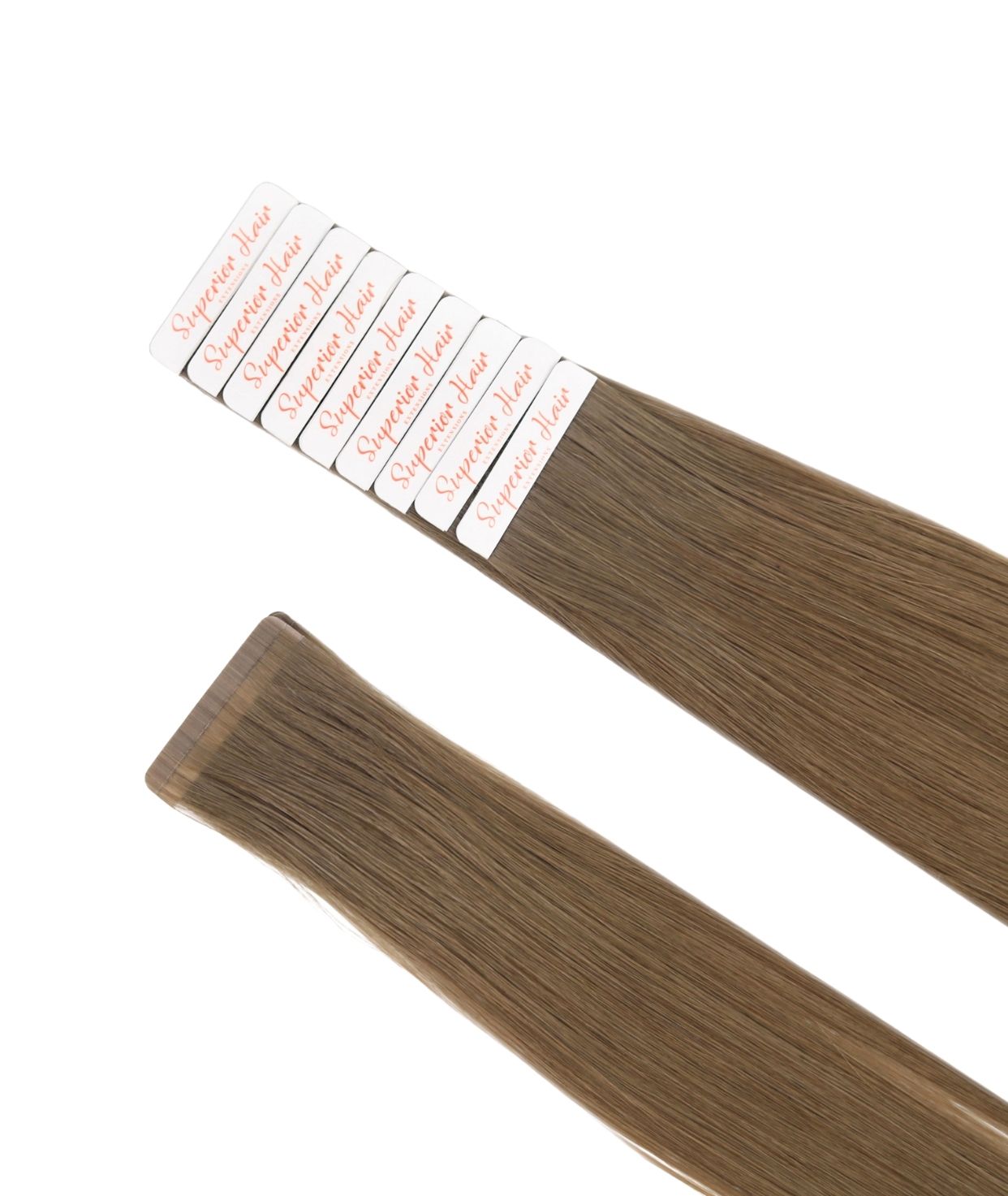 #5 Dark Ash Brown Seamless Tape In Hair Extensions (NEW)