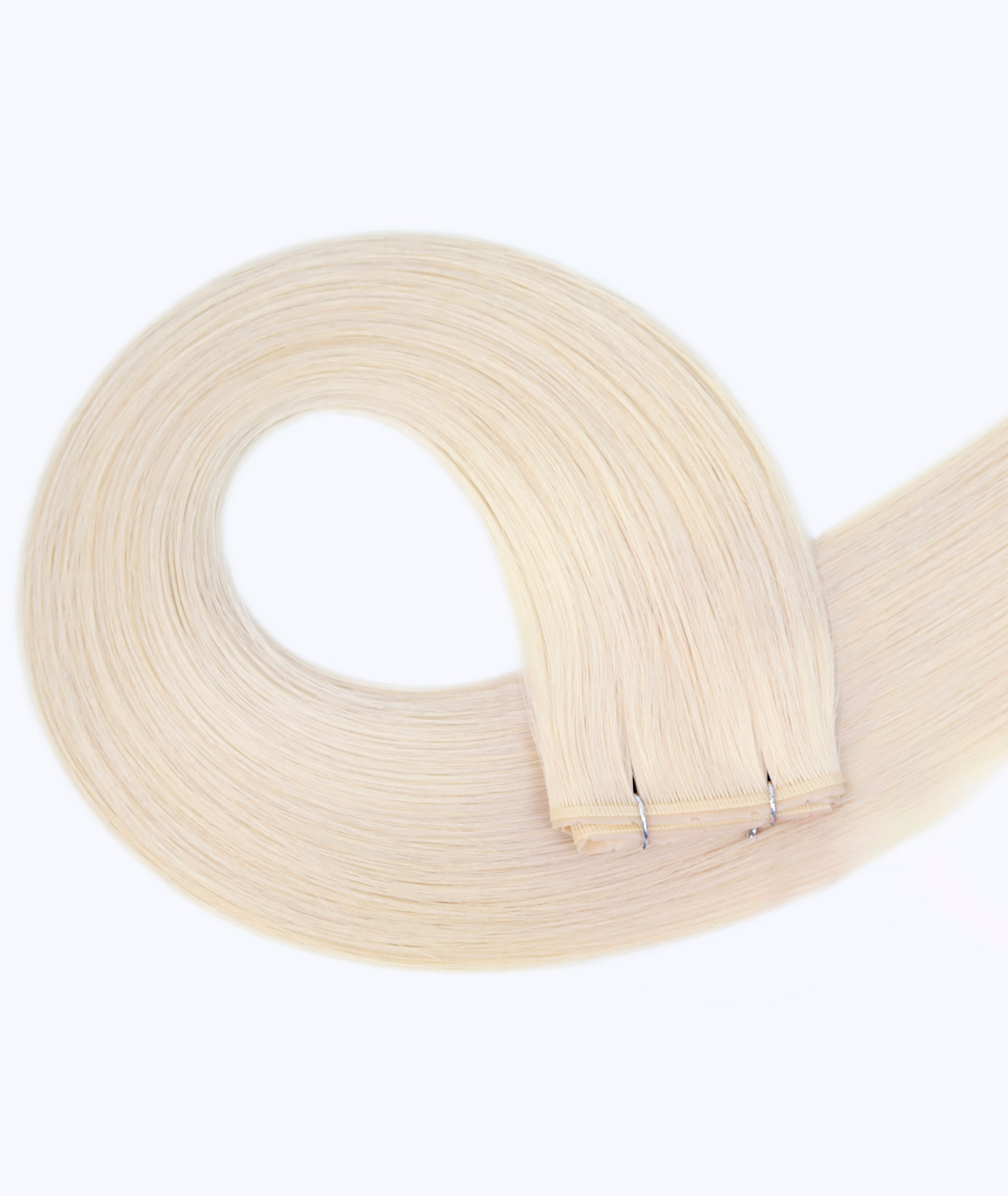 #60 Whitest Ash Blonde Butterfly Genius Weft Extensions