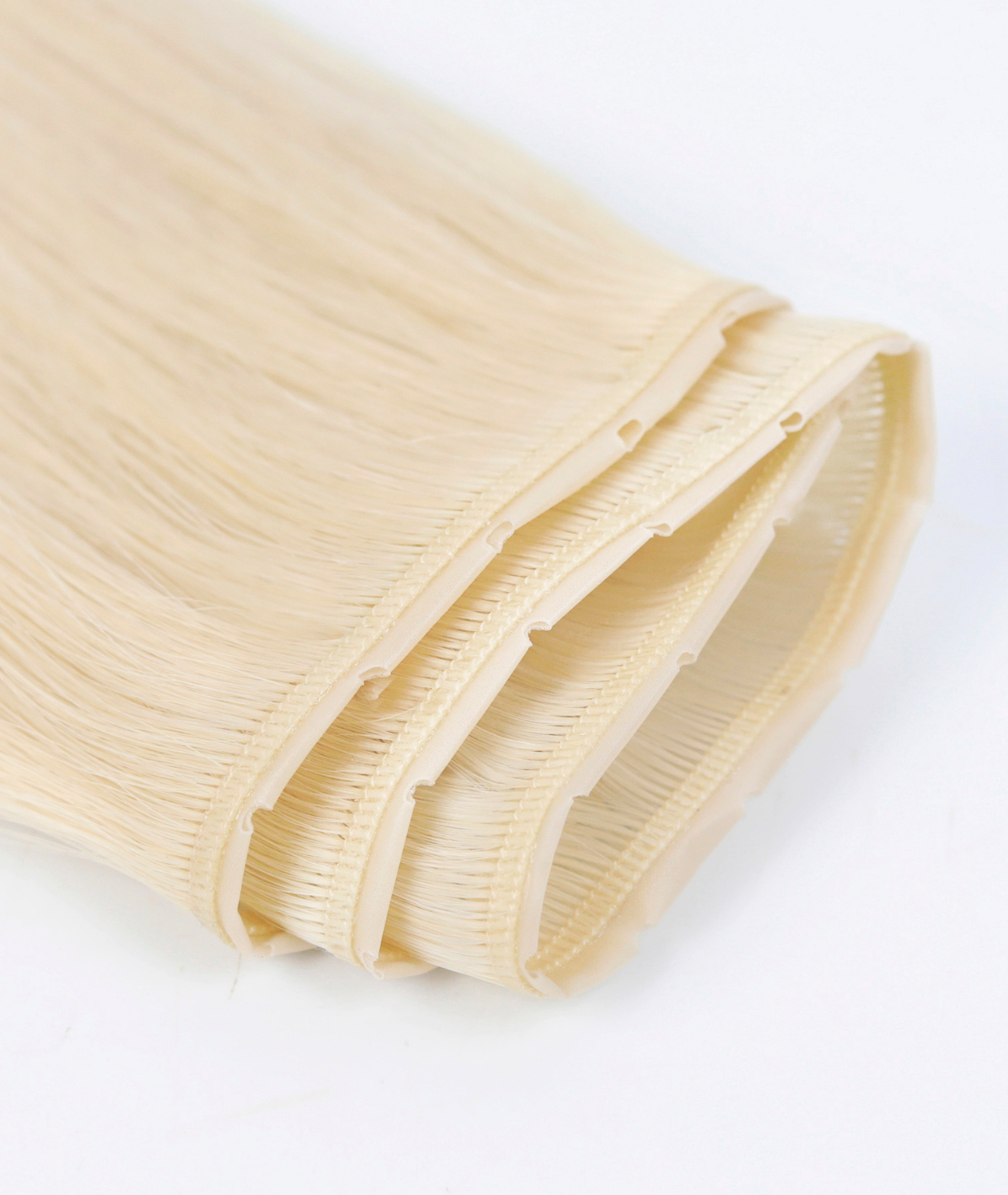 #60 Whitest Ash Blonde Butterfly Genius Weft Extensions