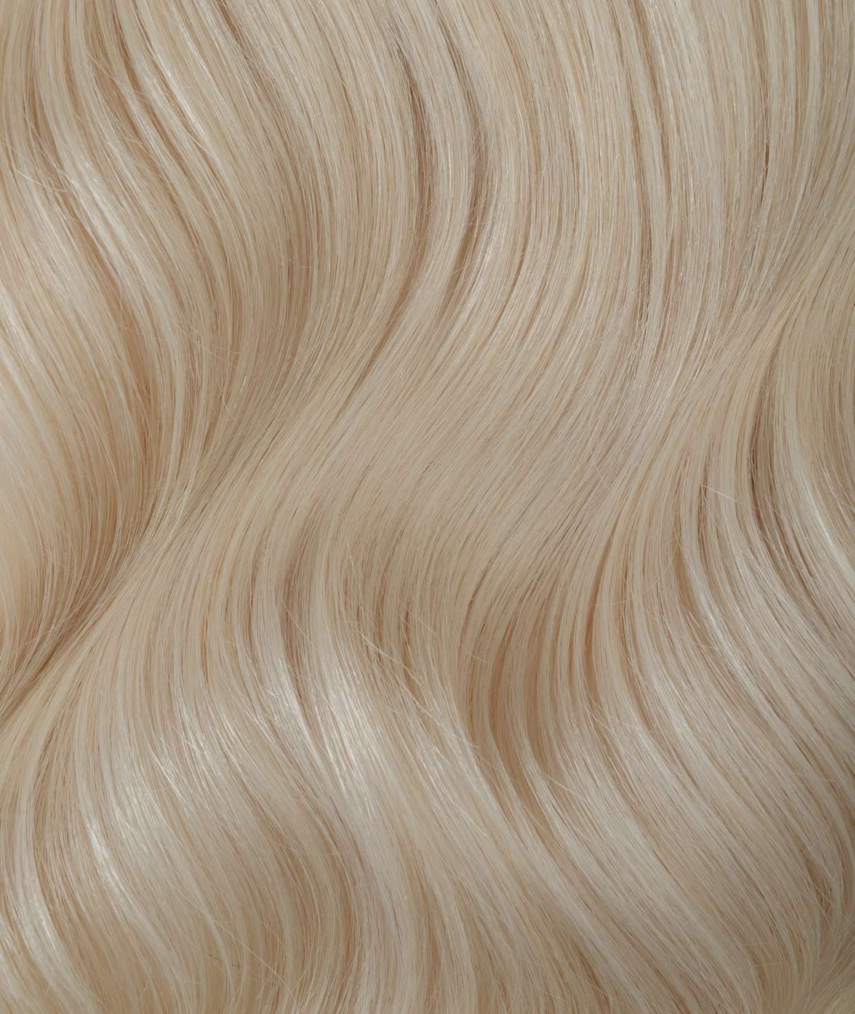 #60 Whitest Ash Blonde Seamless Clip In Hair Extensions