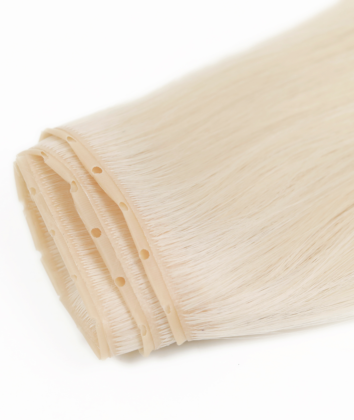 #60 Whitest Ash Blonde Invisi Butterfly Weft Hair Extensions