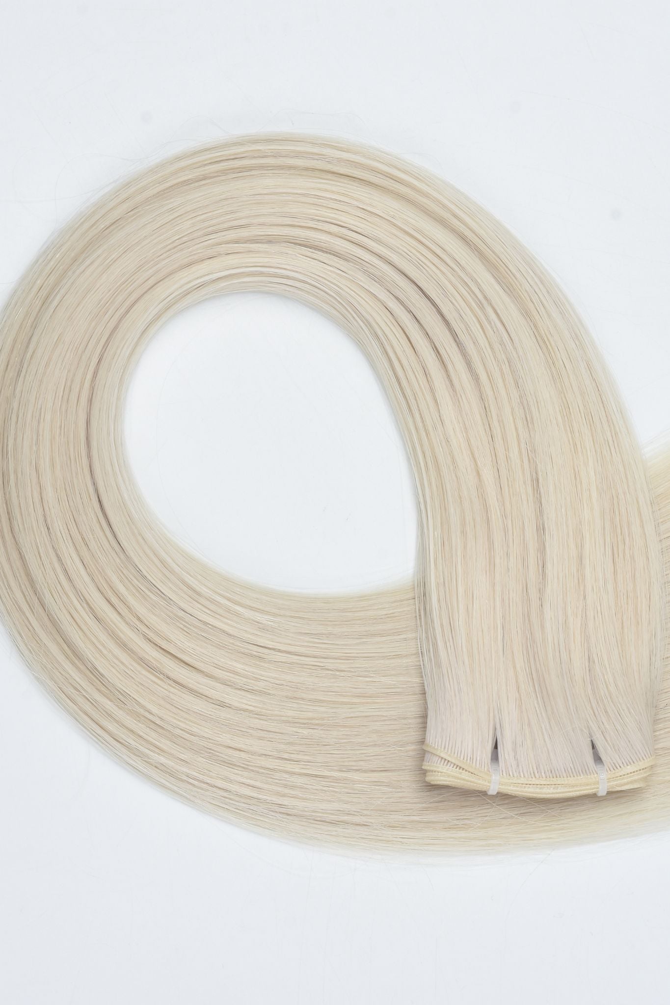 #60 Whitest Ash Blonde Genius Weft Extensions