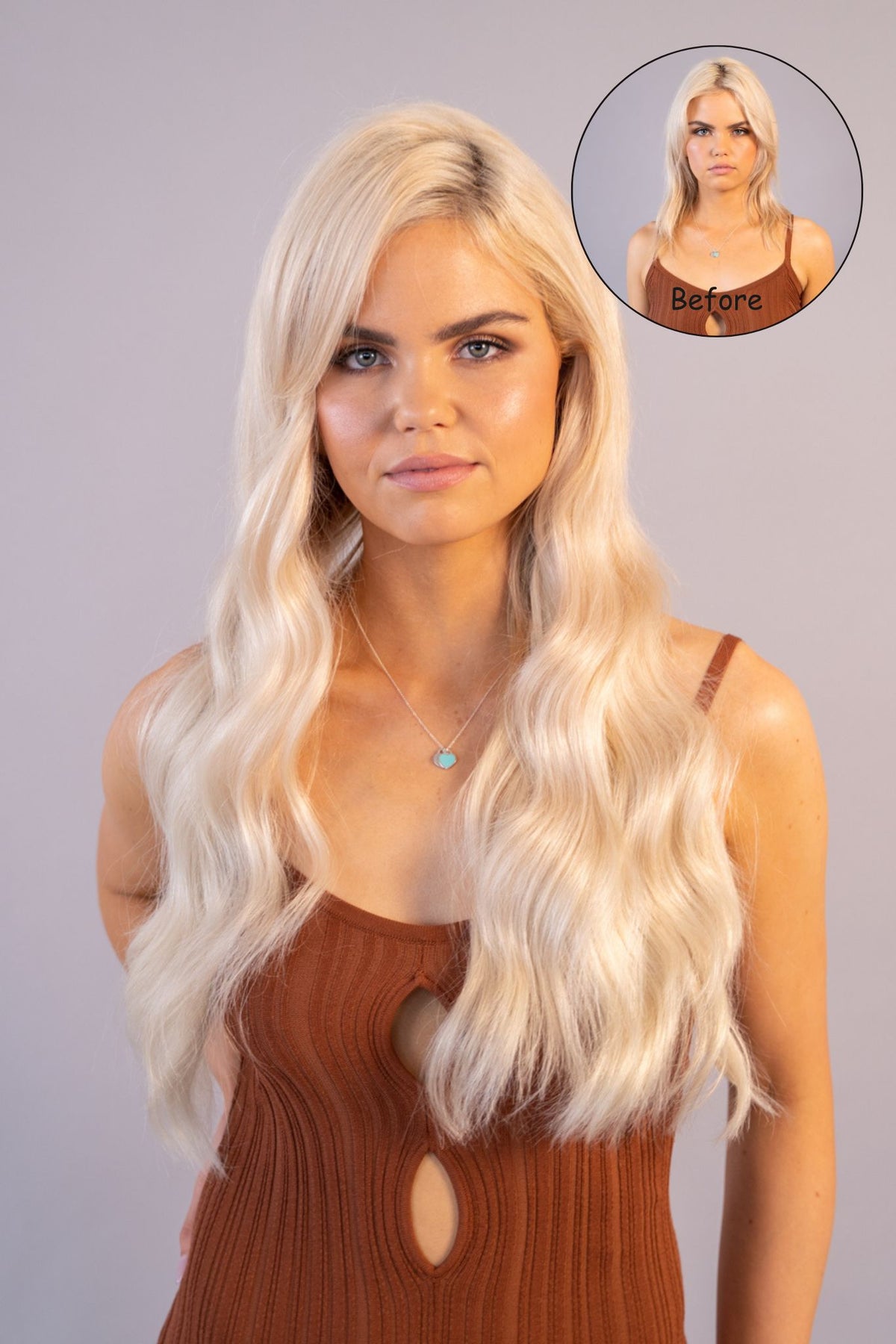 #60 Whitest Ash Blonde Injection Tape Weft Extensions
