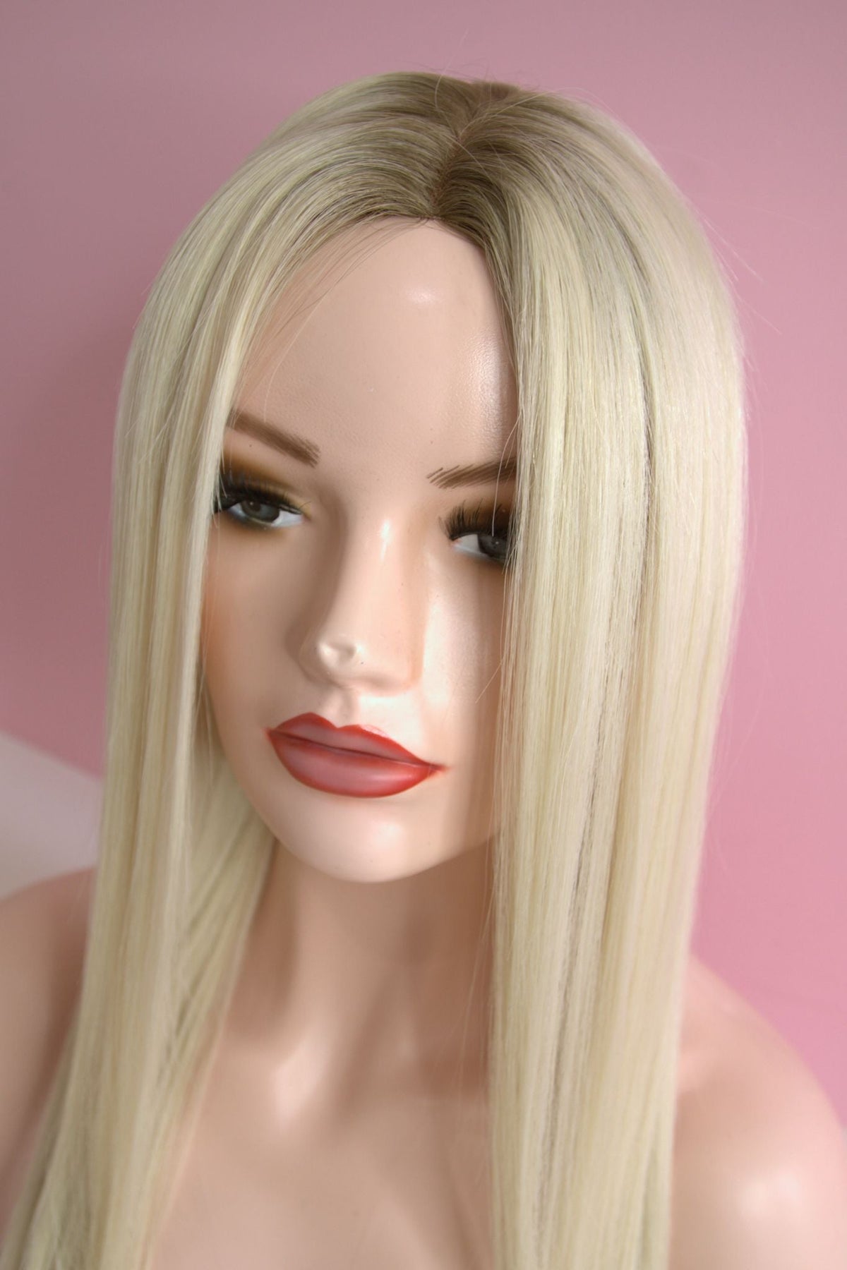 #Arctic Blonde Balayage Mono Top Human Hair Wig