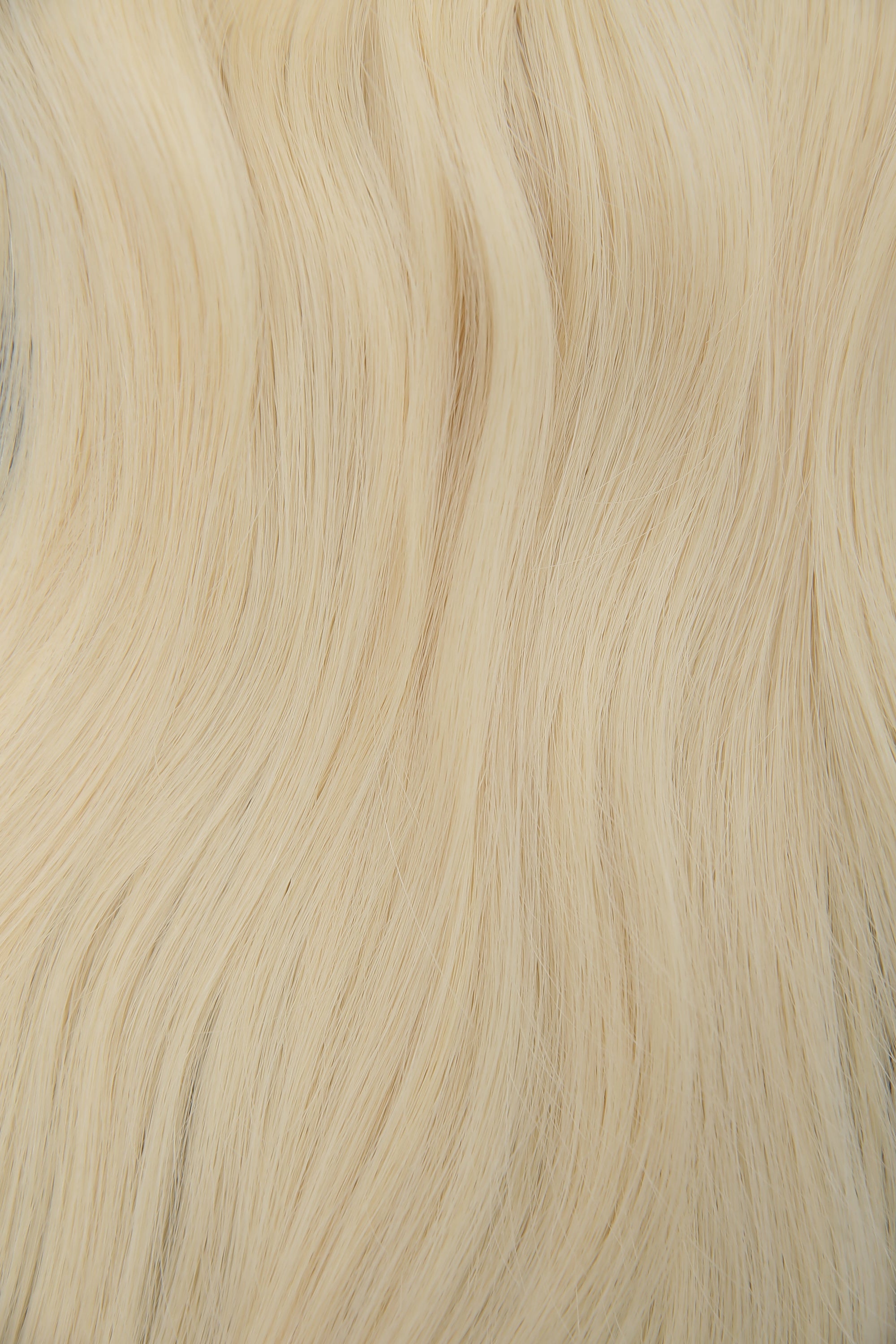 #613 Platinum Blonde Invisible (PU) Hole Weft Extensions