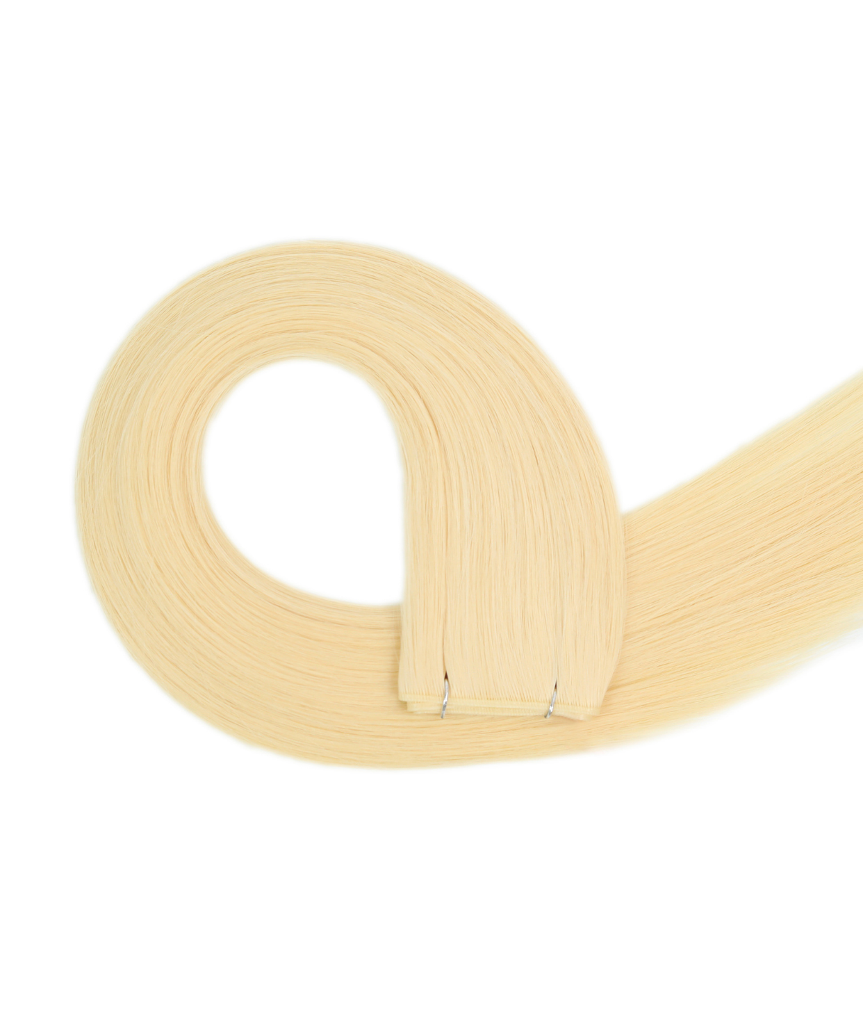 #613 Platinum Blonde Genius Weft Extensions