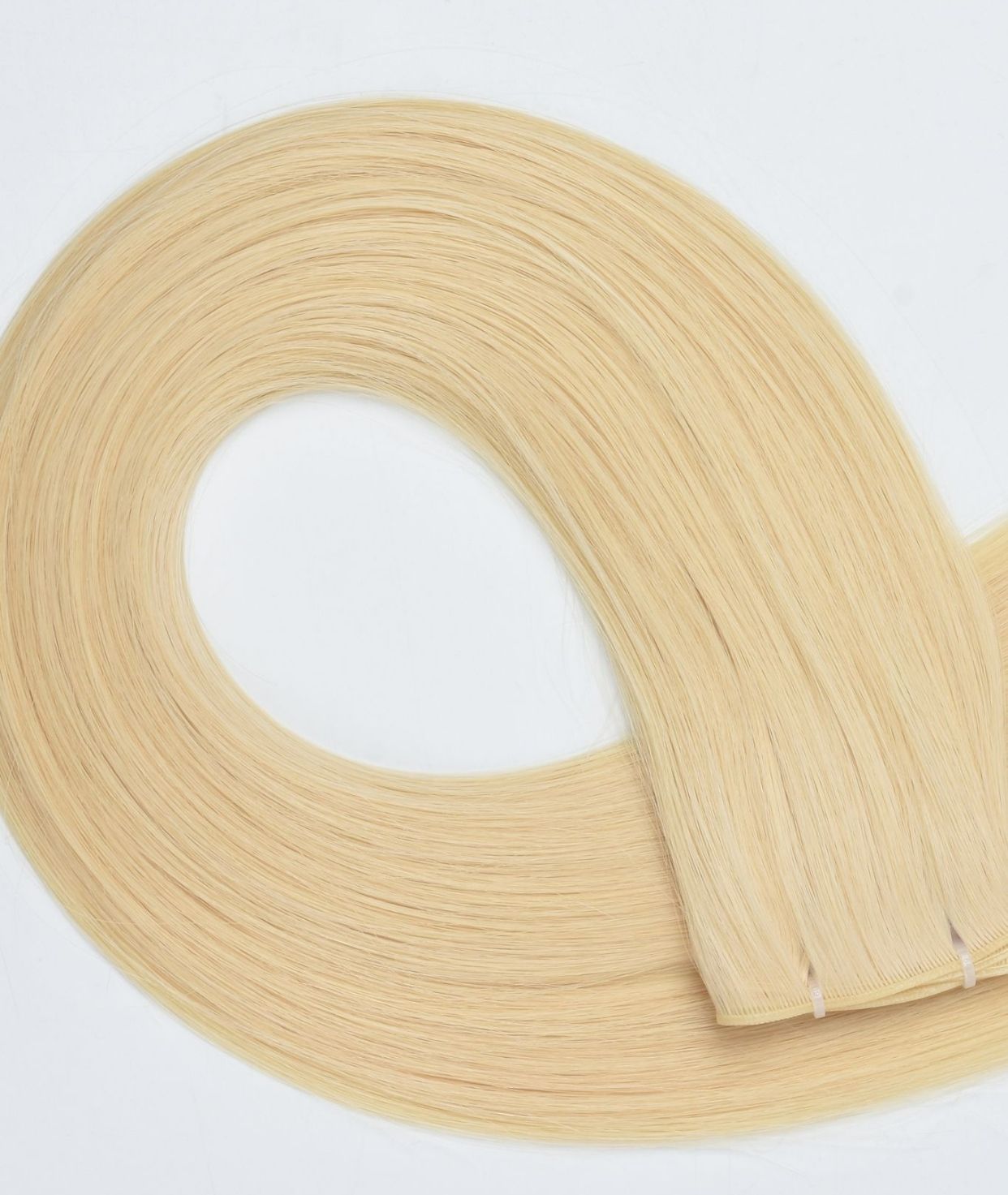 #613 Platinum Blonde Genius Weft Extensions