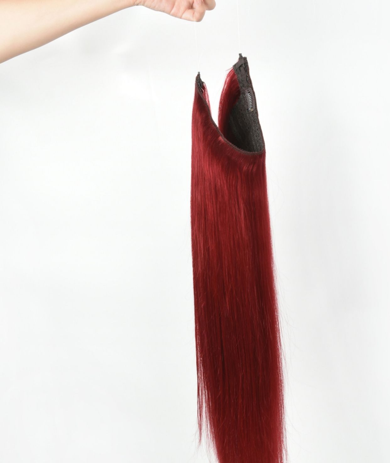 #6R Red Classic Halo Hair Extensions
