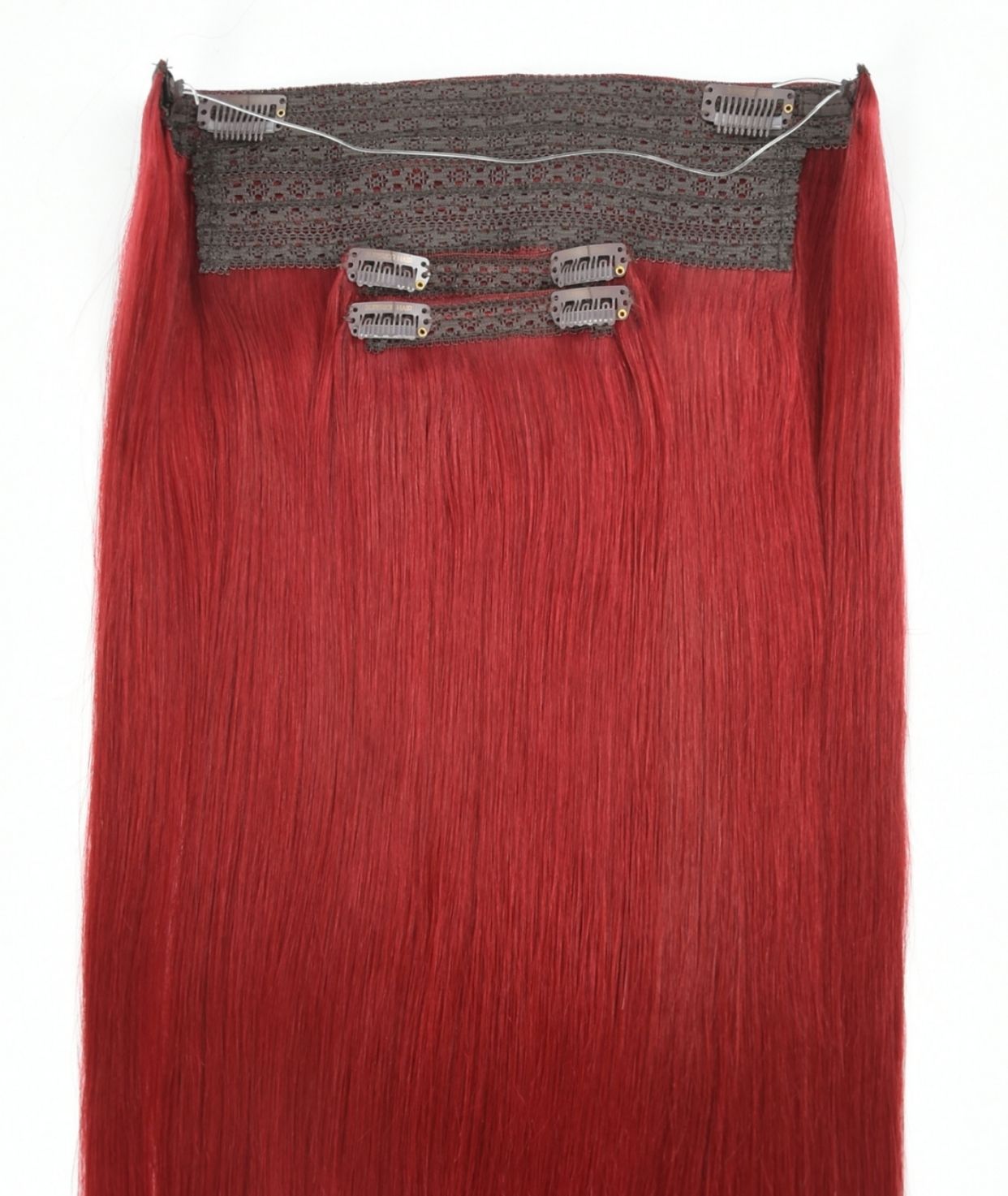 #6R Red Classic Halo Hair Extensions