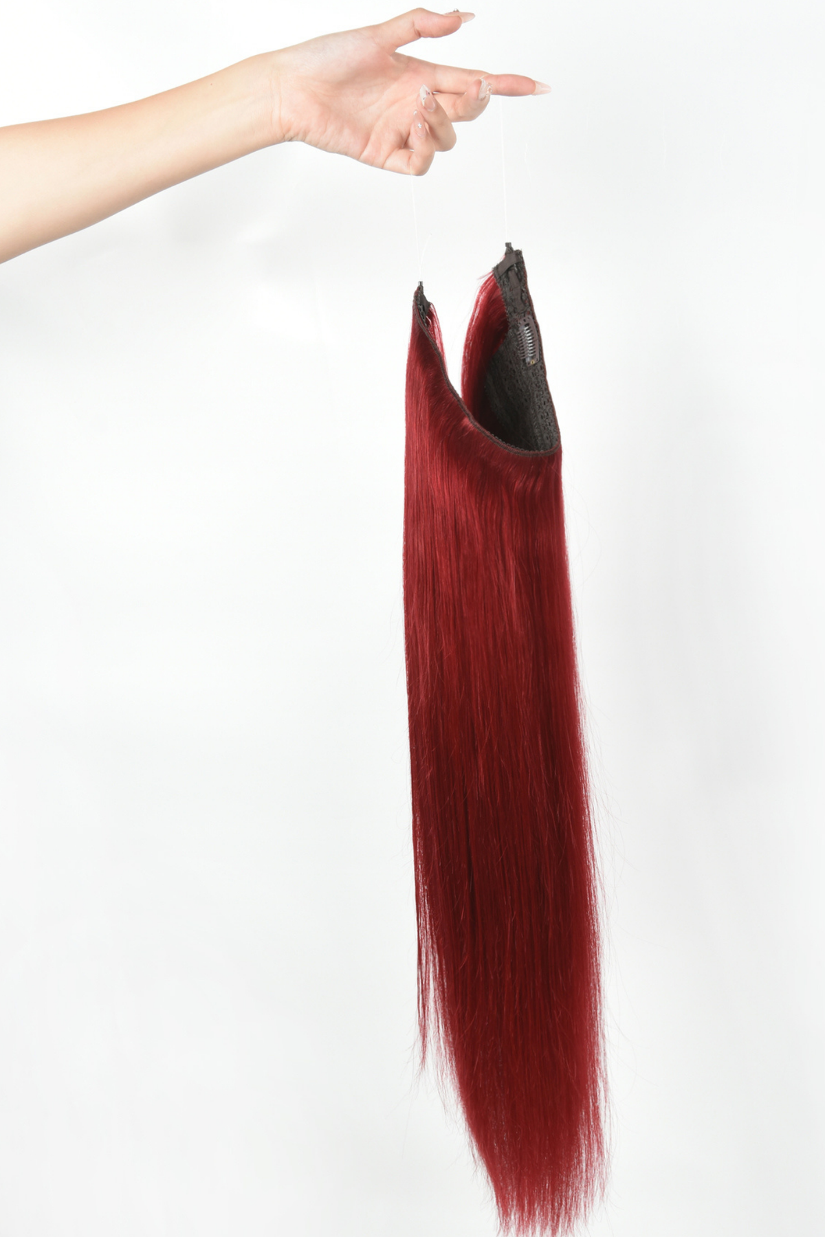 #6R Red Classic Halo Hair Extensions