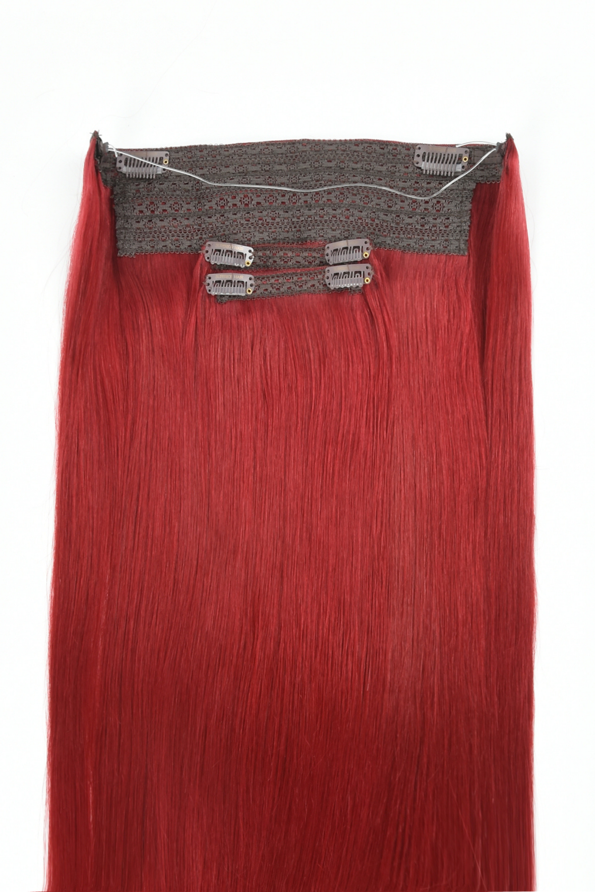 #6R Red Classic Halo Hair Extensions