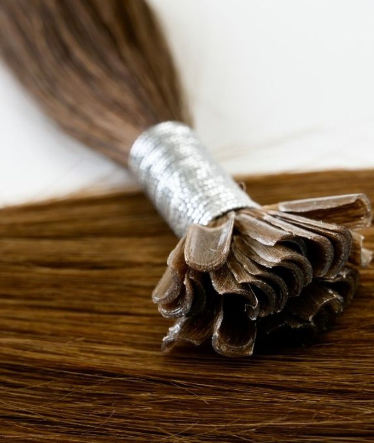 #6 Chestnut Brown Pre Bonded U Tip Extensions