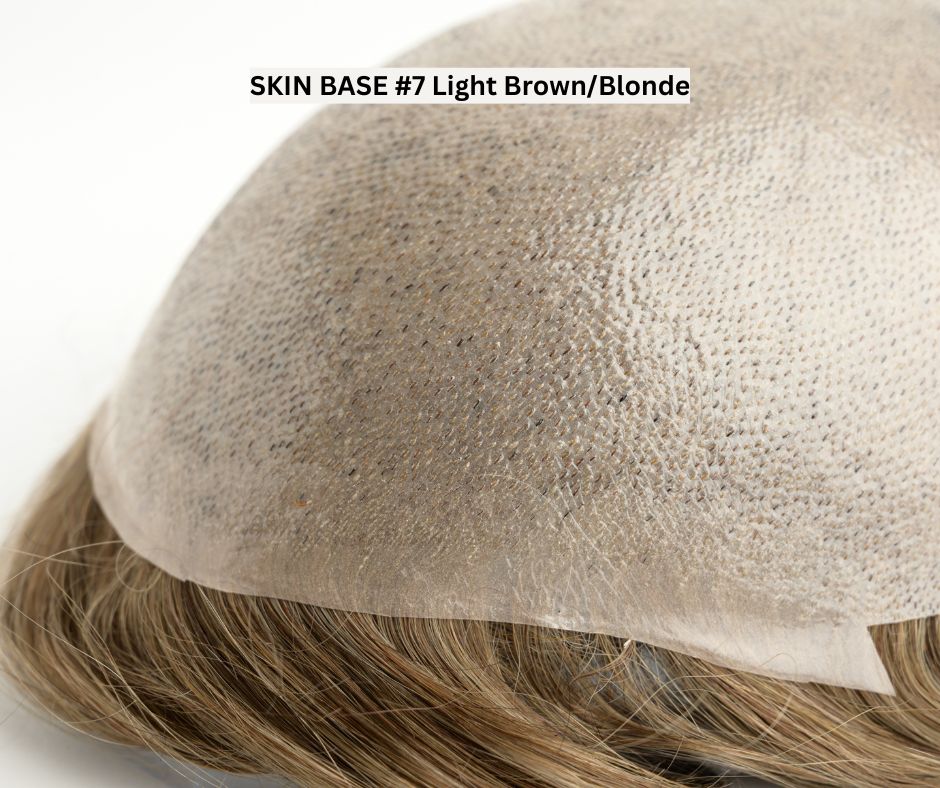 #7 Light Blonde Skin Base Hair System