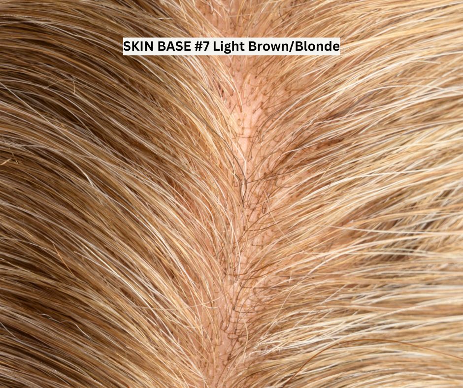 #7 Light Blonde Skin Base Hair System