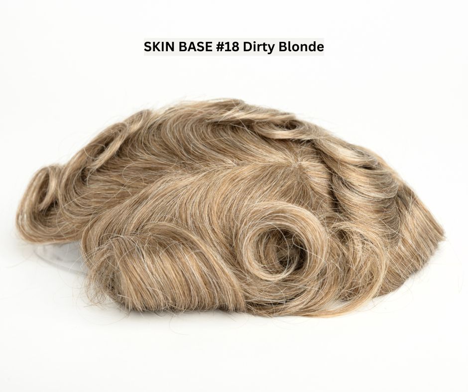 #18 Dark Blonde Skin Base Hair System