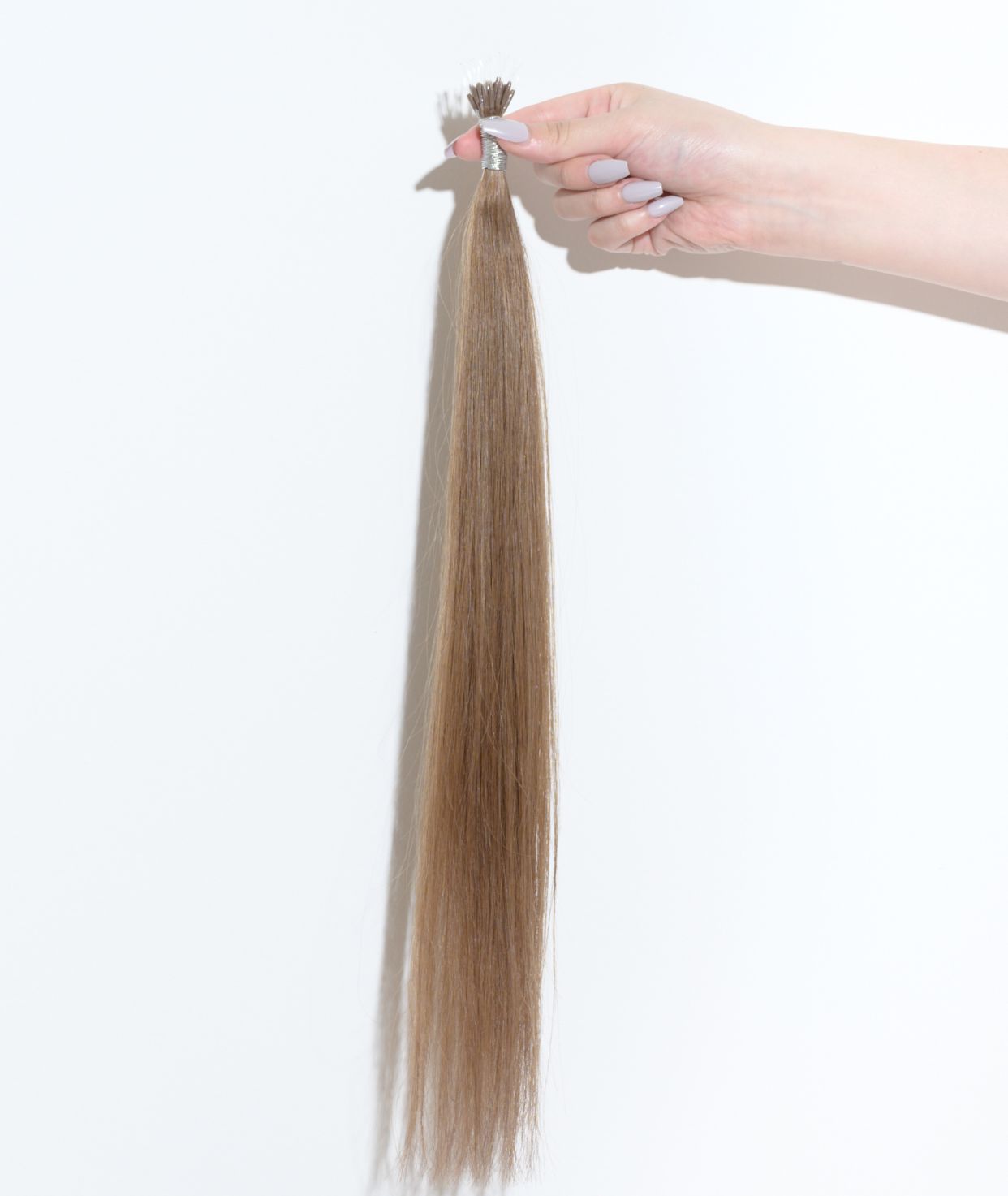 #8 Natural Light Brown Nano Tip Hair Extensions